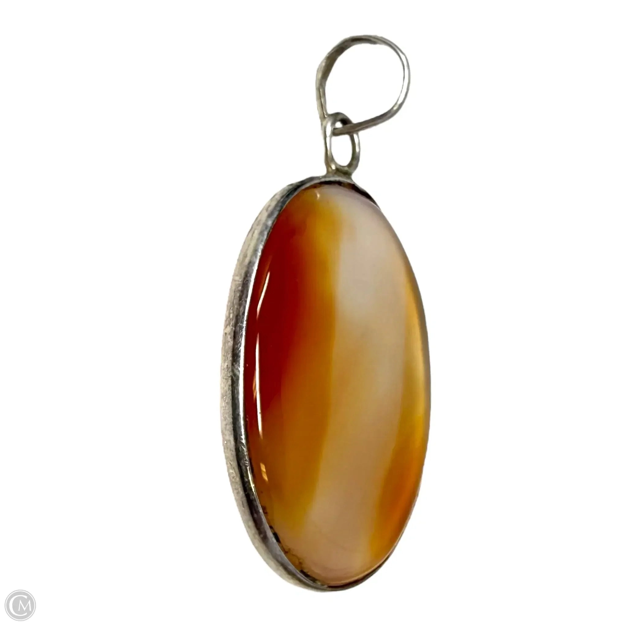 Agate & Sterling Silver Pendant By Unbranded