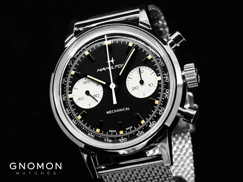 American Classic Intra-Matic Chronograph H Black - Bracelet Ref. H38429130