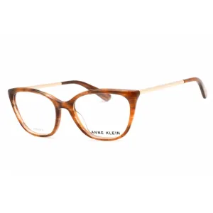 Anne Klein Women's Eyeglasses - Mocha Horn Cat Eye Full Rim Plastic Frame | AK5084 200