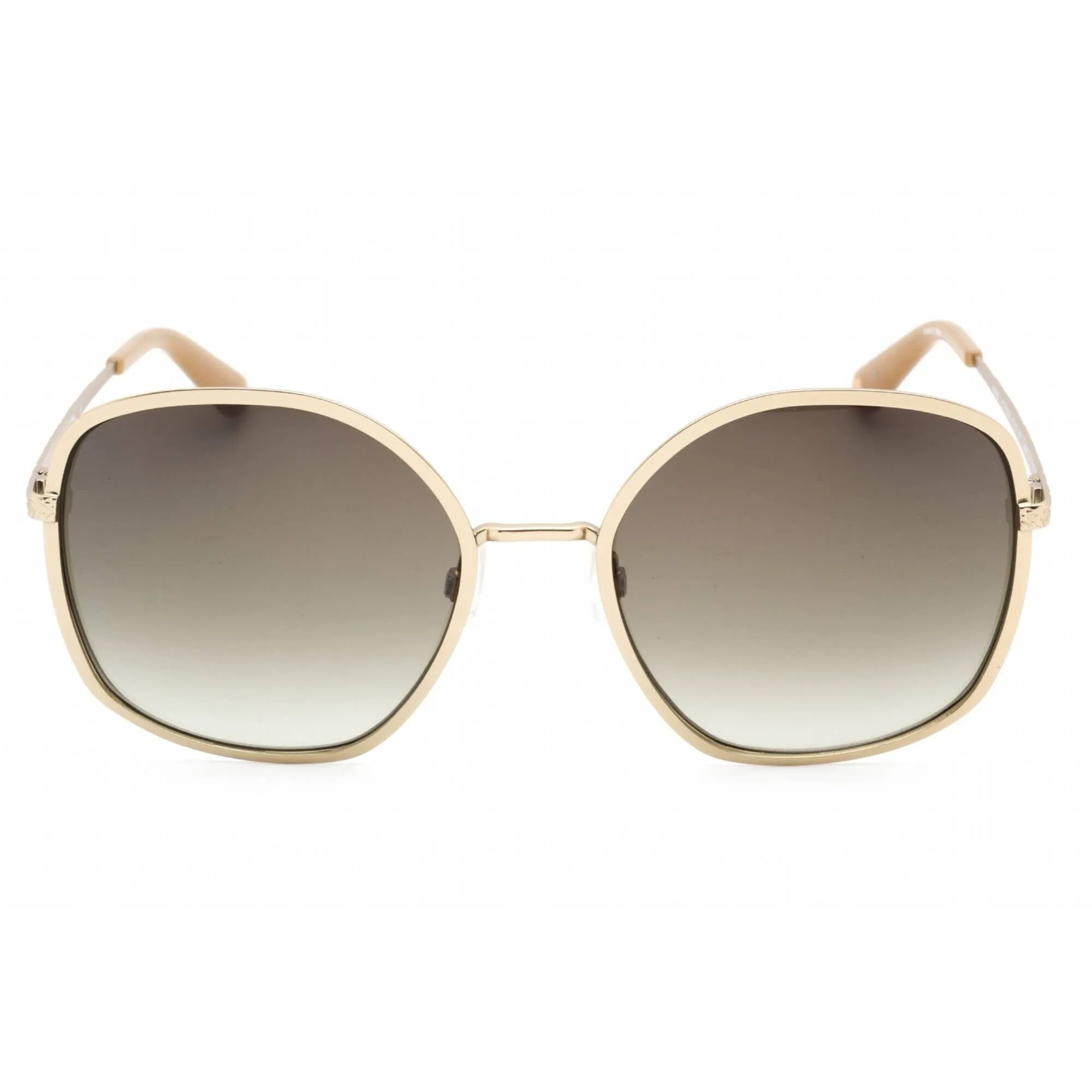 Anne Klein Women's Sunglasses - Gold Butterfly Full Rim Metal Frame | AK7063 717