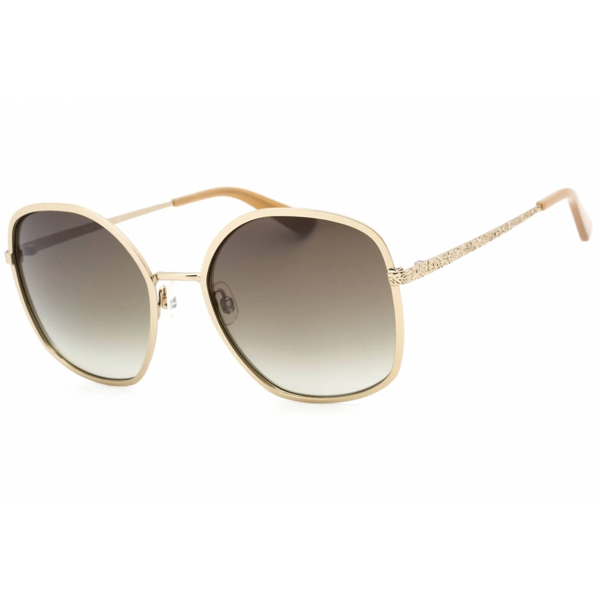 Anne Klein Women's Sunglasses - Gold Butterfly Full Rim Metal Frame | AK7063 717