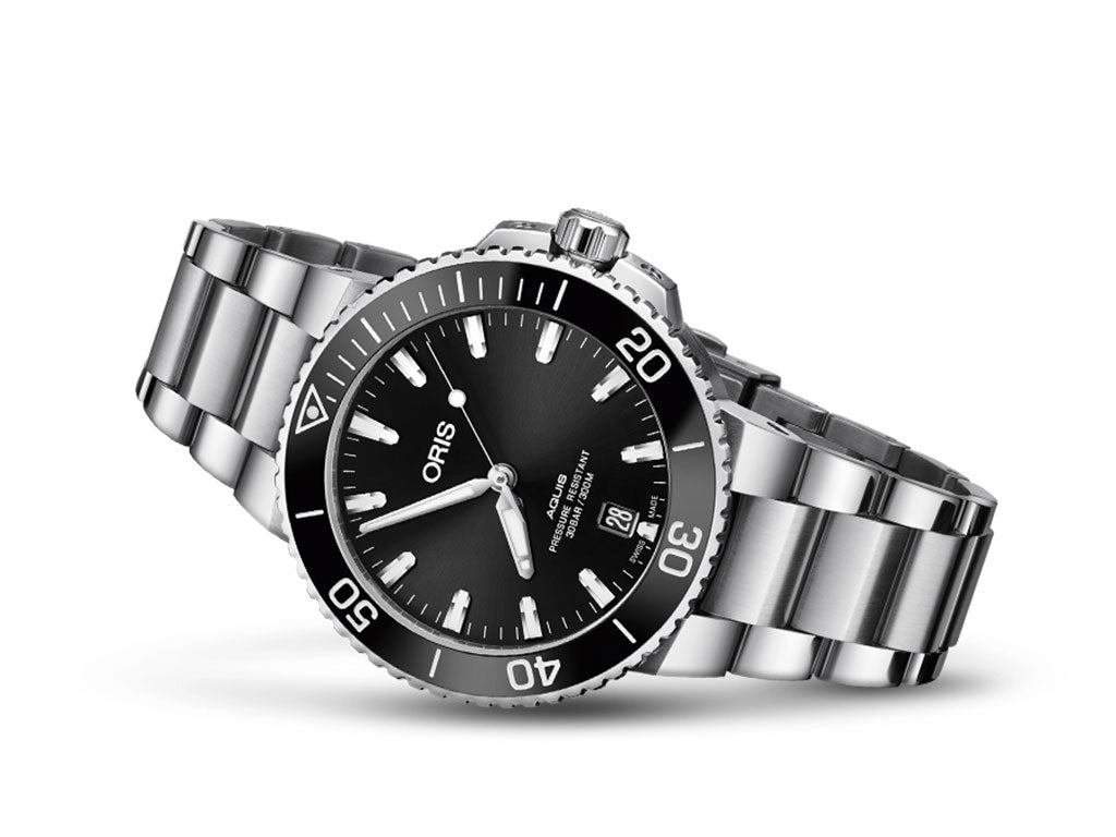 Aquis Date Black Sunburst - Bracelet - 39.5mm - Ref. 01 733 7732 4134-07 8 21 05PEB