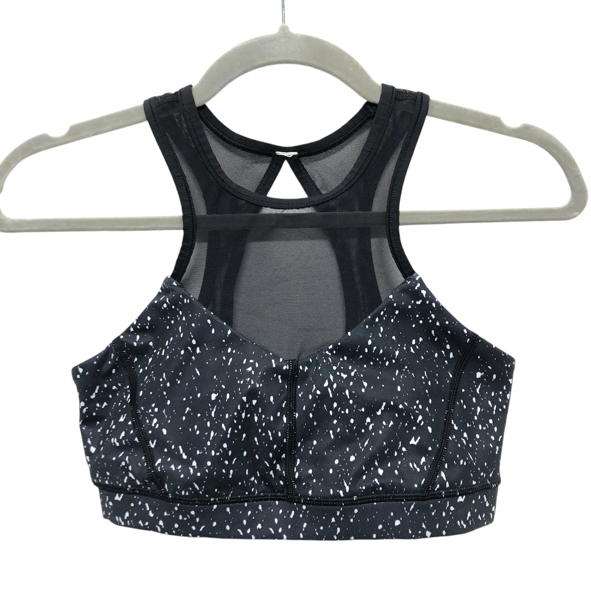 Athletic Bra By Lululemon In Black & White, Size:4