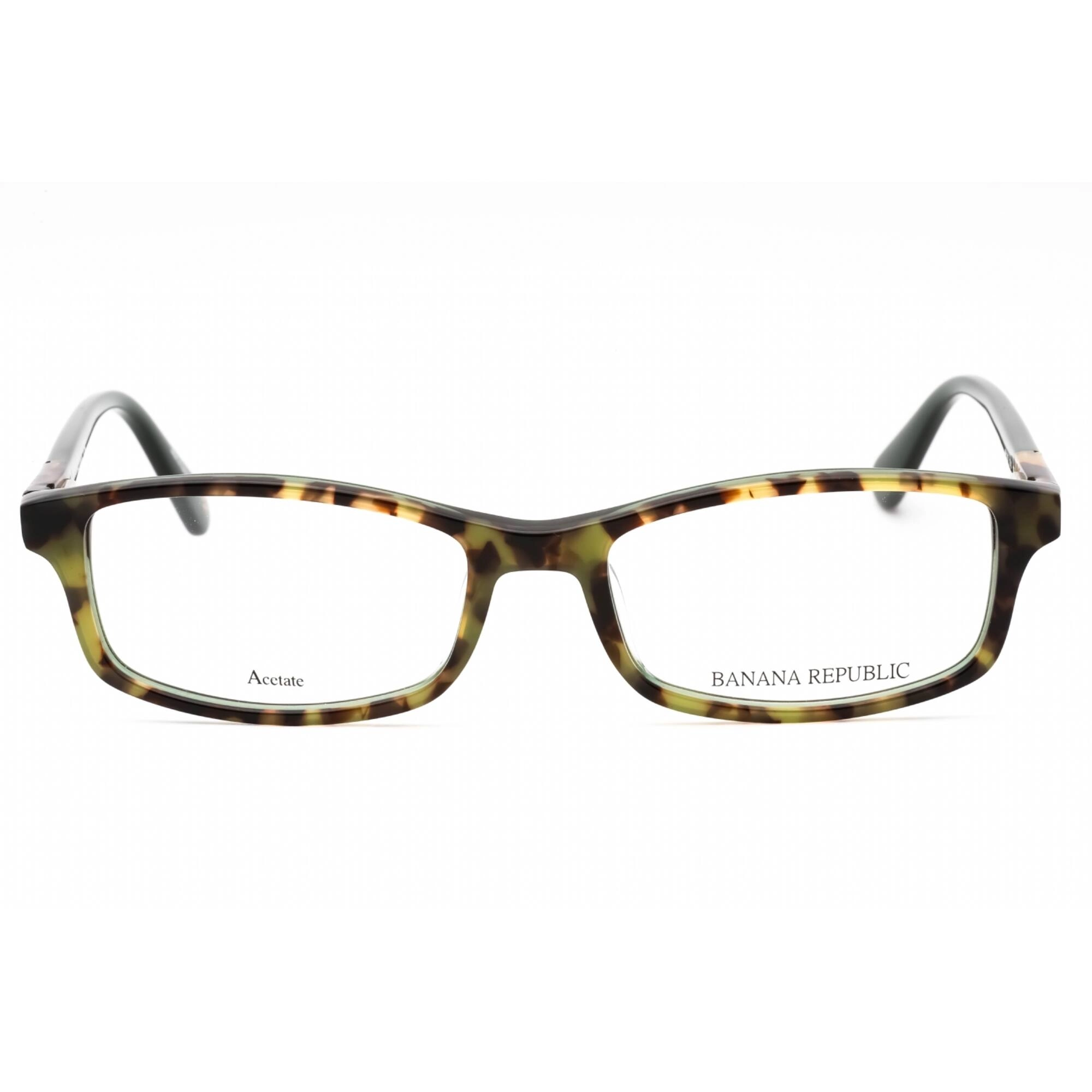 Banana Republic Women's Eyeglasses - Olive Havana Plastic 52mm Frame | BR 215 0G1U 00