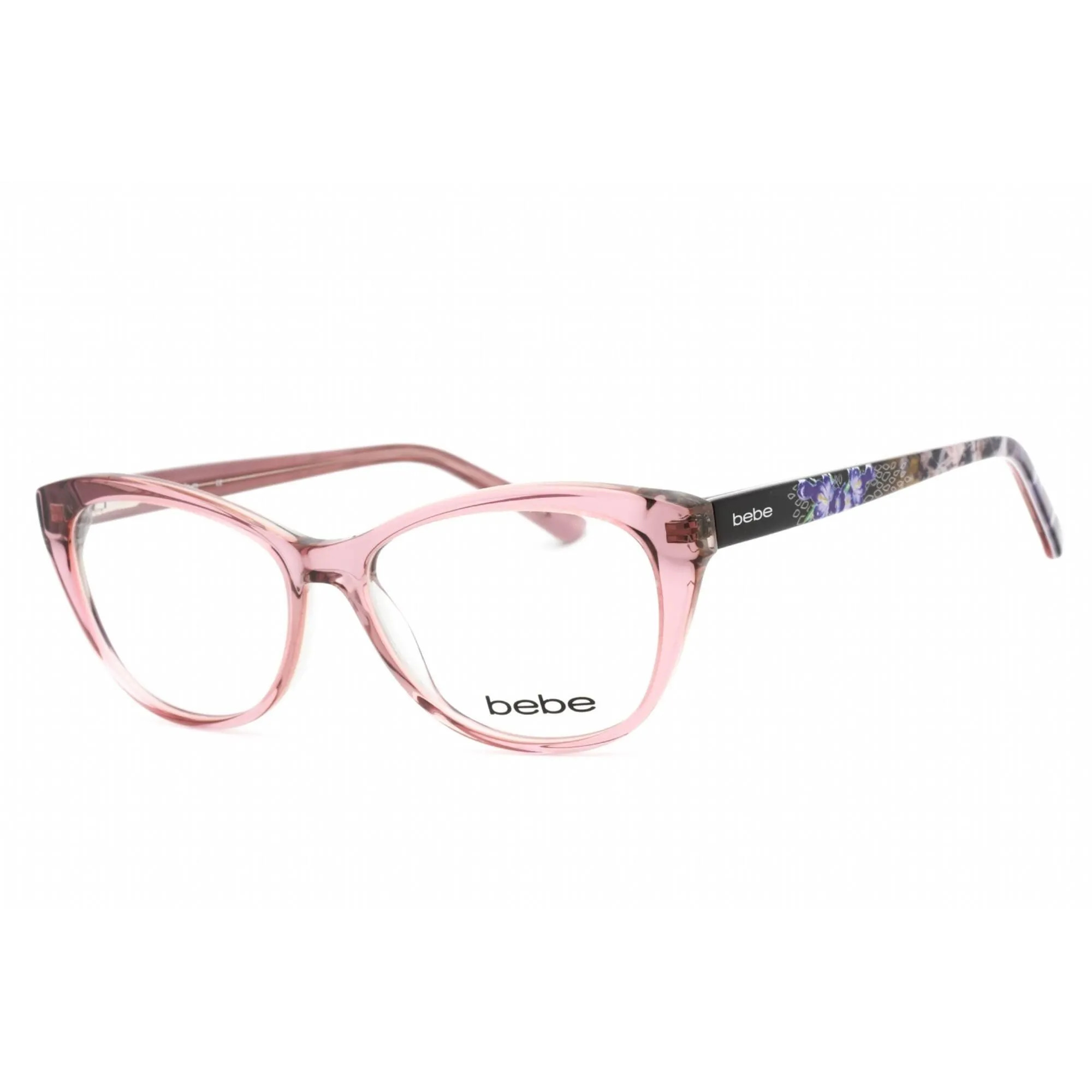 Bebe Women's Eyeglasses - Plum Full Rim Cat Eye Fixed Nose Pads Frame | BB5156 505