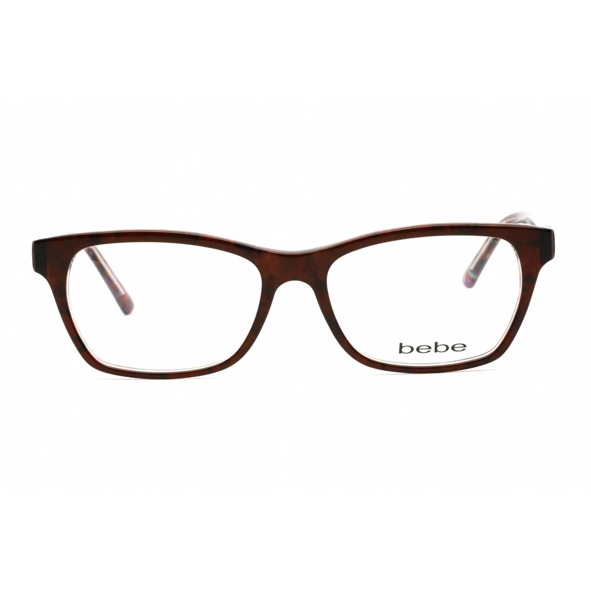 Bebe Women's Eyeglasses - Topaz Rectangular Shape Plastic Frame Clear Lens | BB5118 210