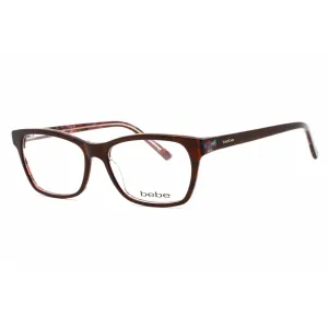 Bebe Women's Eyeglasses - Topaz Rectangular Shape Plastic Frame Clear Lens | BB5118 210