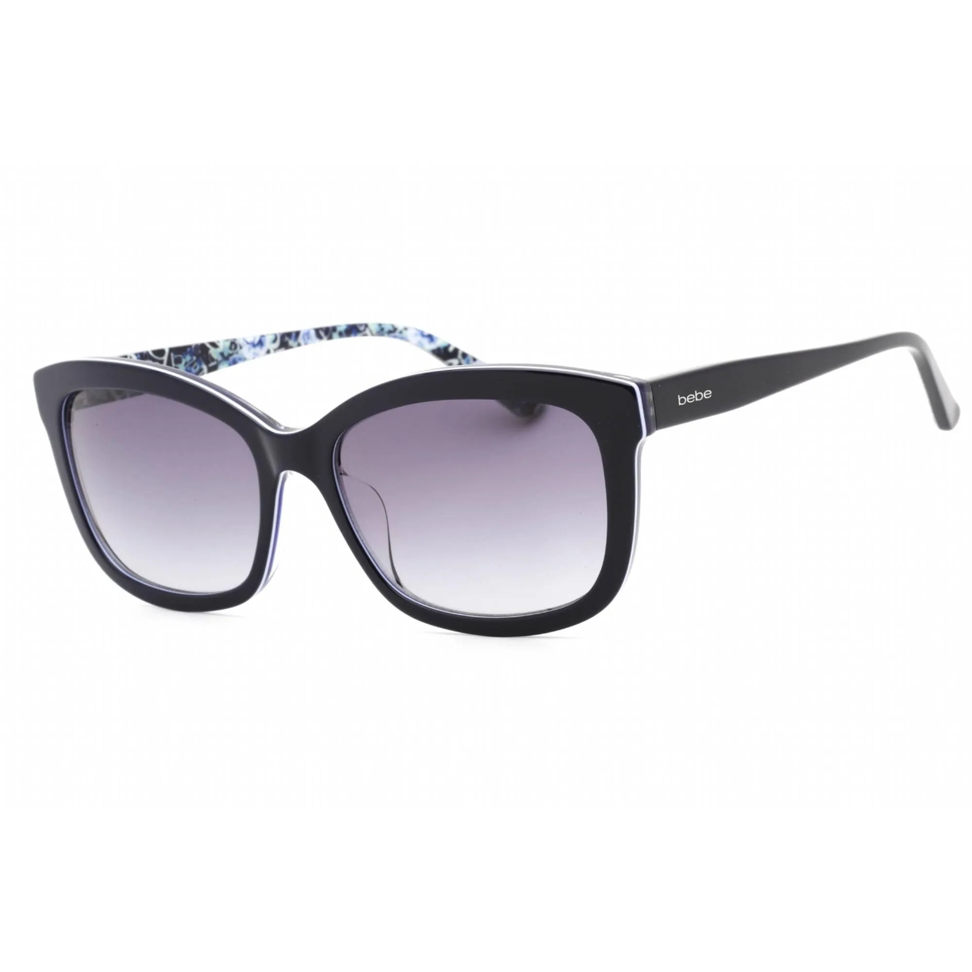 Bebe Women's Sunglasses - Navy Full Rim Rectangular Fixed Nose Pads Frame | BB7228 400