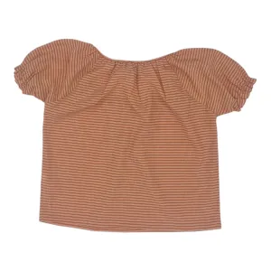 Blouse Ss By Madewell In Orange & White, Size:Xs