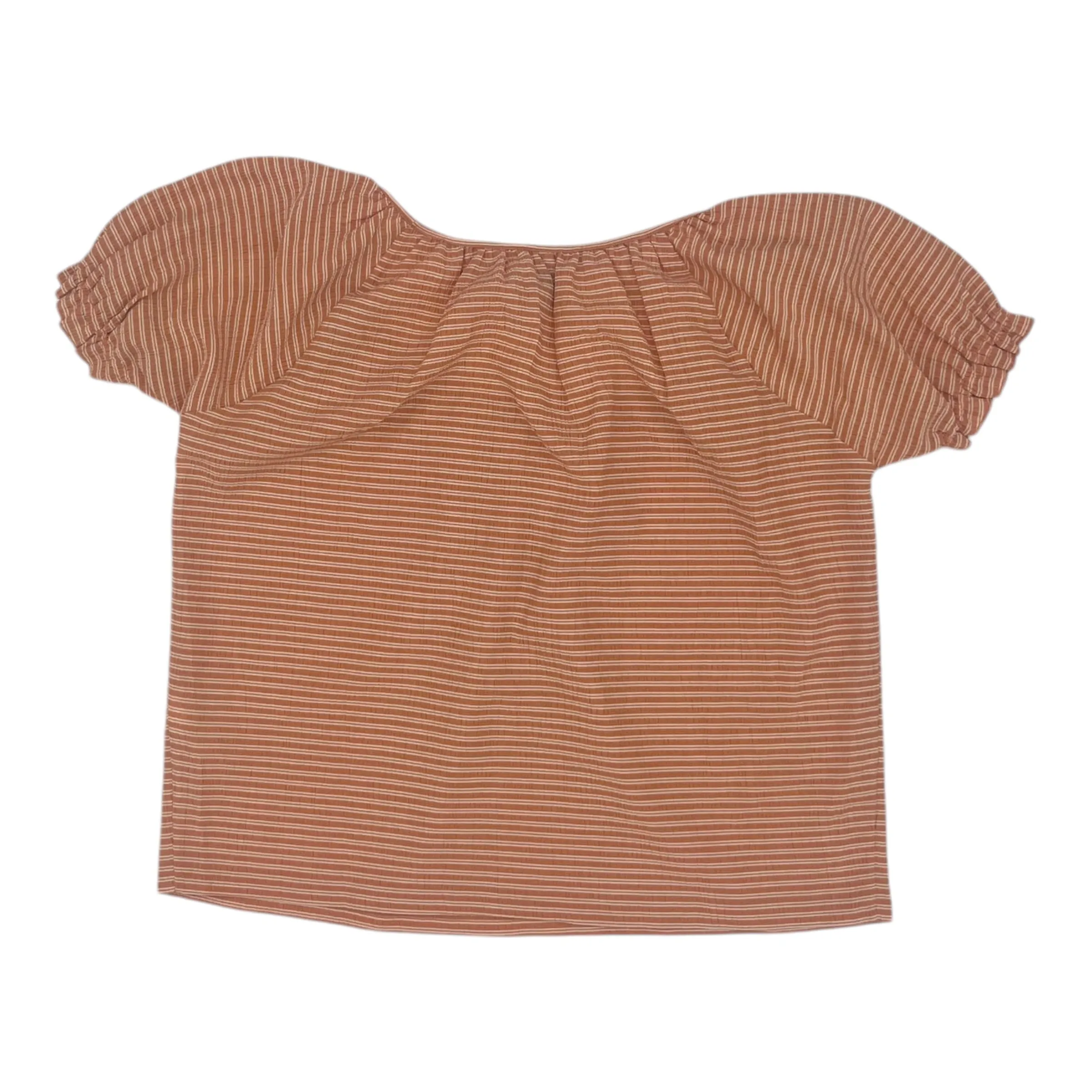 Blouse Ss By Madewell In Orange & White, Size:Xs