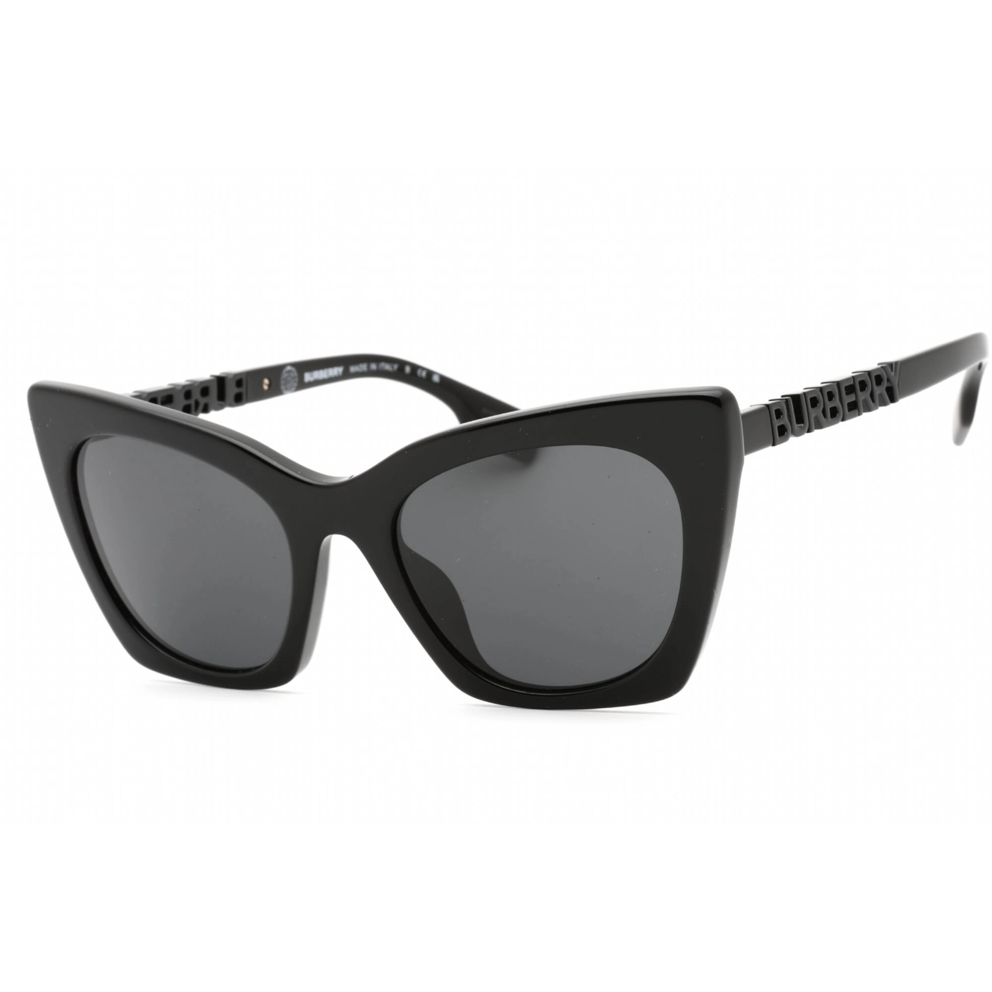 Burberry Women's Sunglasses - Black Cat Eye Frame Dark Grey Lens | 0BE4372U 300187