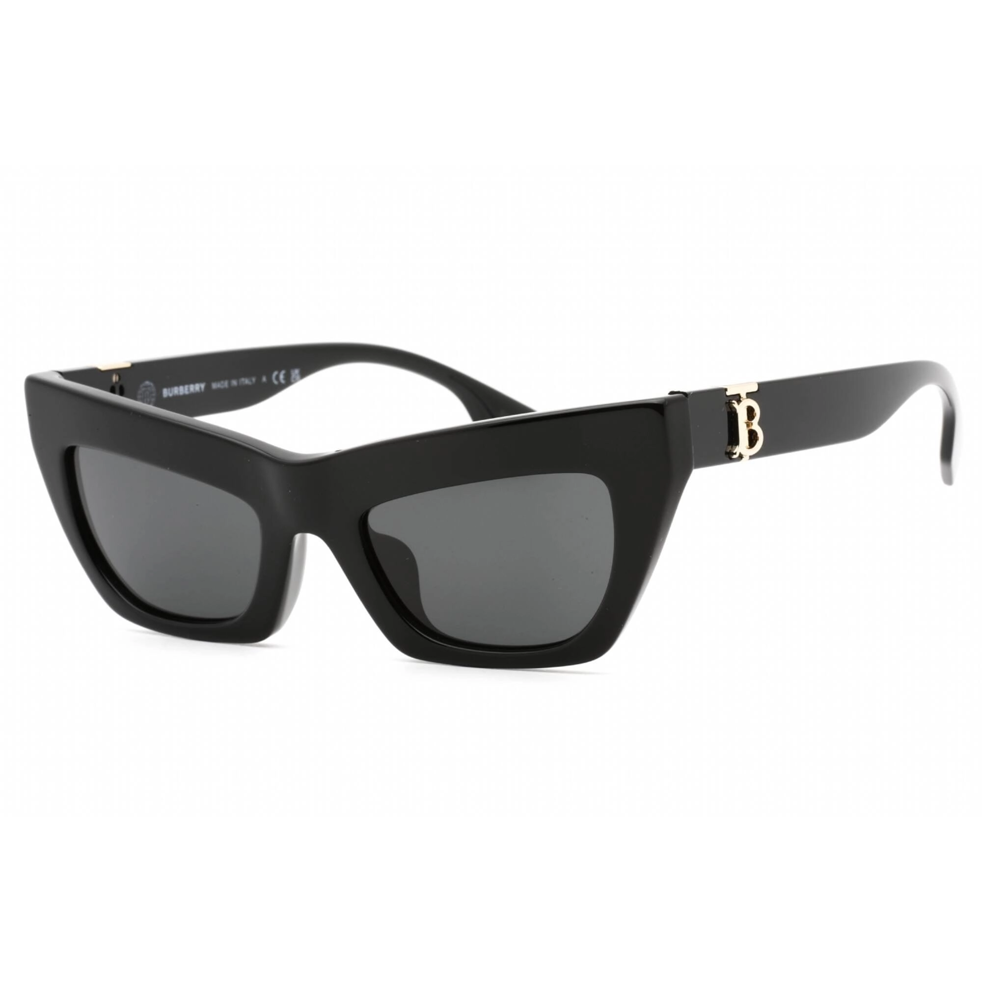 Burberry Women's Sunglasses - Black Cat Eye Frame Dark Grey Lens | 0BE4405F 300187