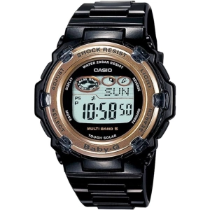 Casio Women's Watch - Baby-G Tough Solar Power Black Resin Strap Digital | BGR-3000J-1