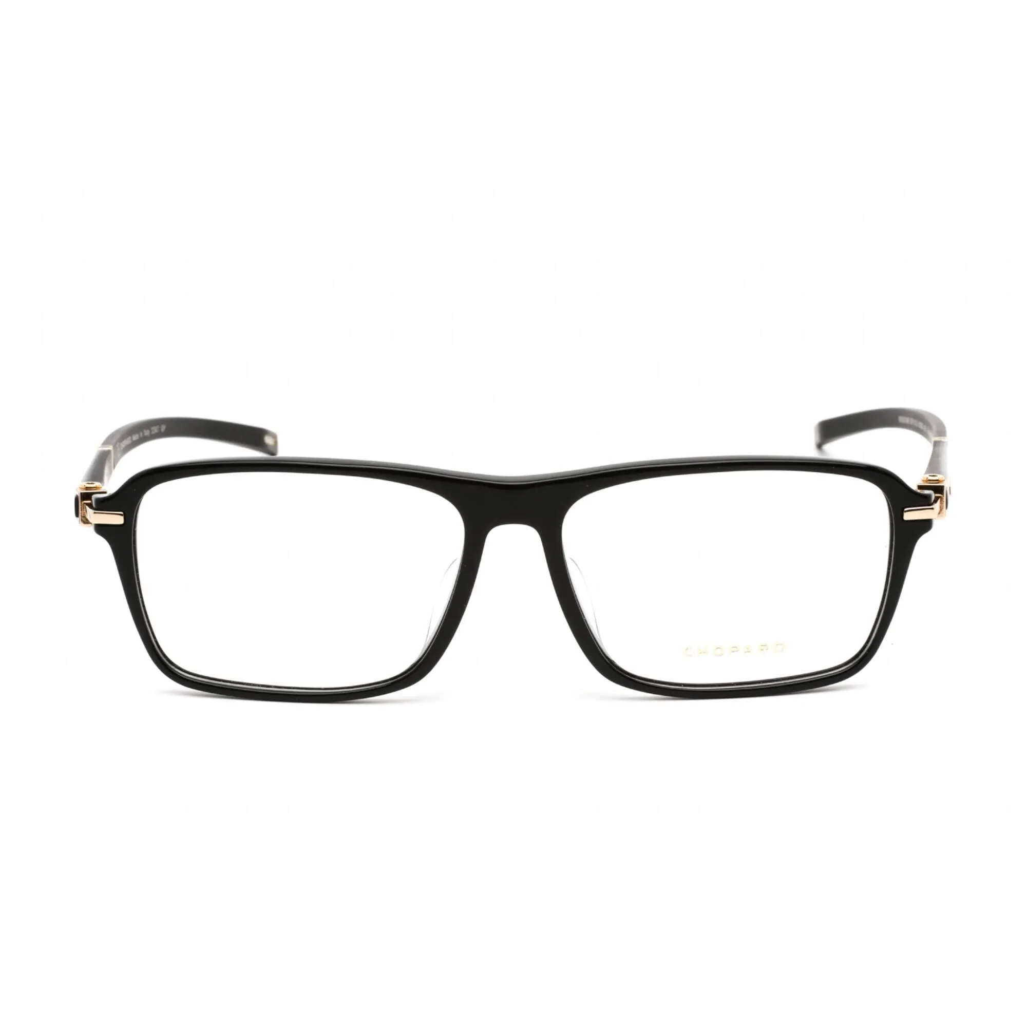 Chopard Women's Eyeglasses - Clear Lens Black Metal Rectangular Frame | VCH310G 0700