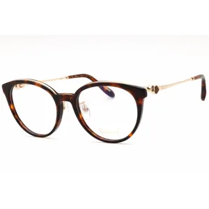 Chopard Women's Eyeglasses - Shiny Havana Plastic Oval Full Rim Frame | VCH331S 0714