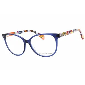 Christian Lacroix Women's Eyeglasses - Blue Cassata Plastic Cat Eye Frame | CL1097 060