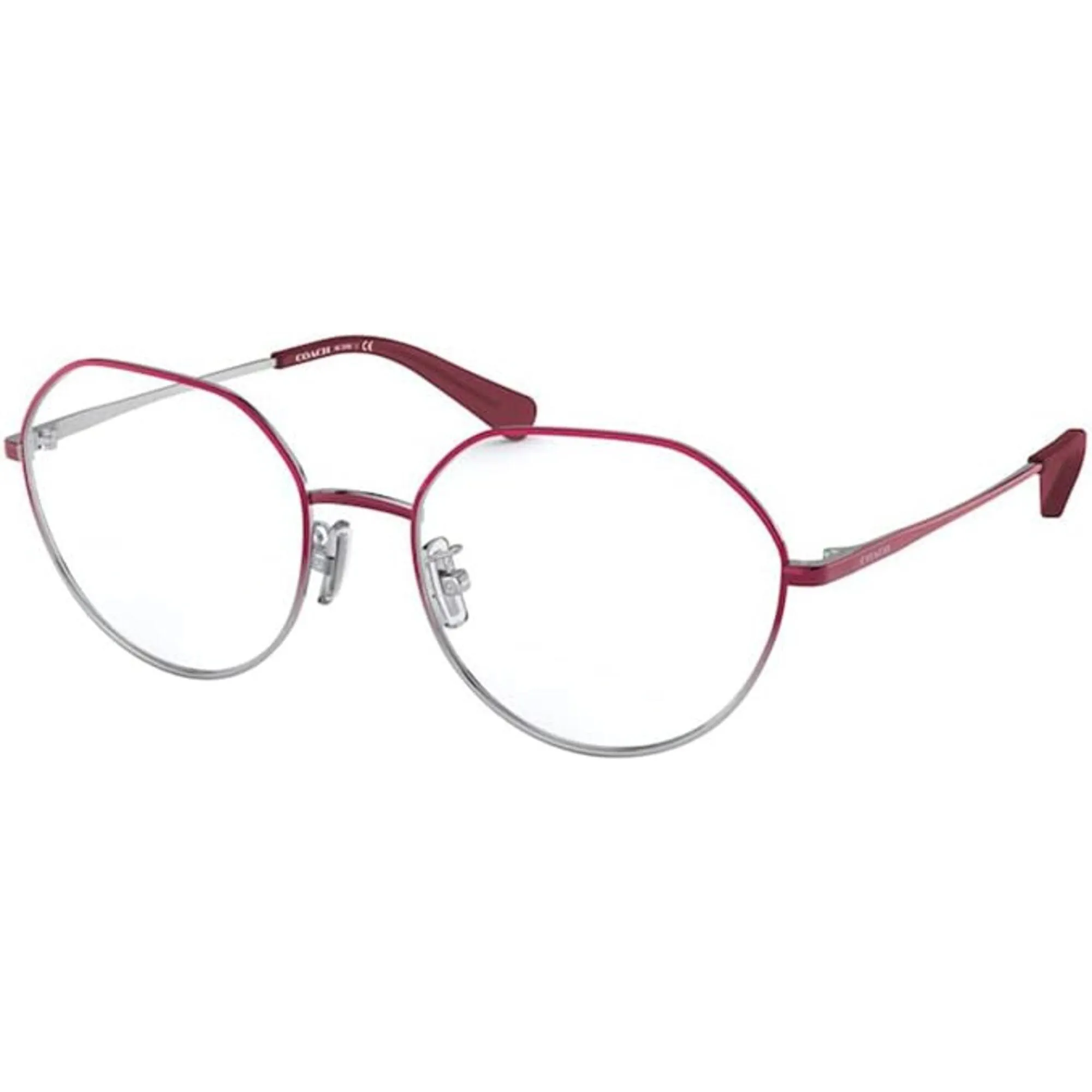 Coach Women's Eyeglasses - Burgundy Silver Gradient Metal Frame | COACH 0HC5106 9341