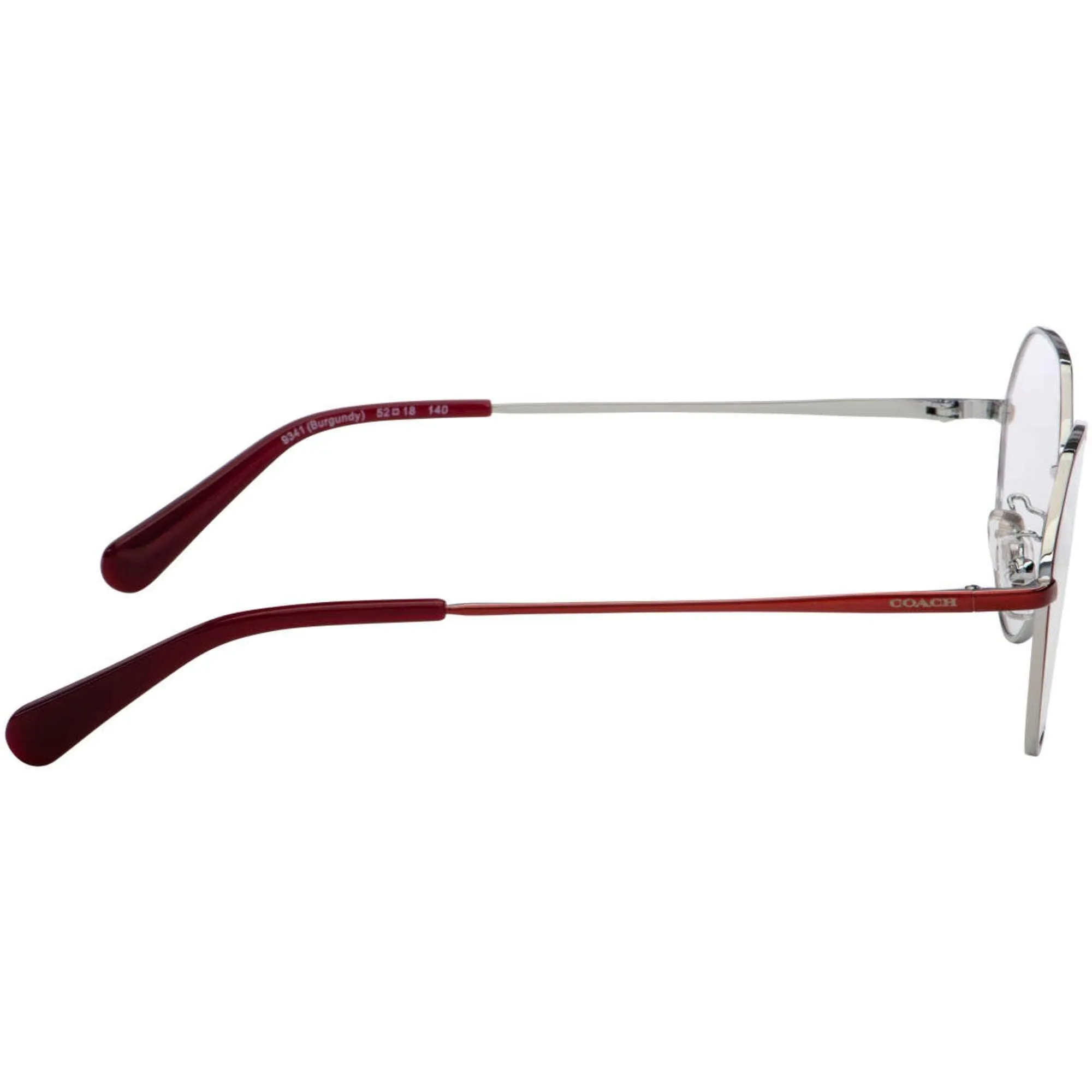 Coach Women's Eyeglasses - Burgundy Silver Gradient Metal Frame | COACH 0HC5106 9341