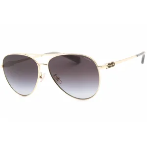 Coach Women's Sunglasses - Shiny Light Gold Metal Full Rim Frame | 0HC7140 90058G