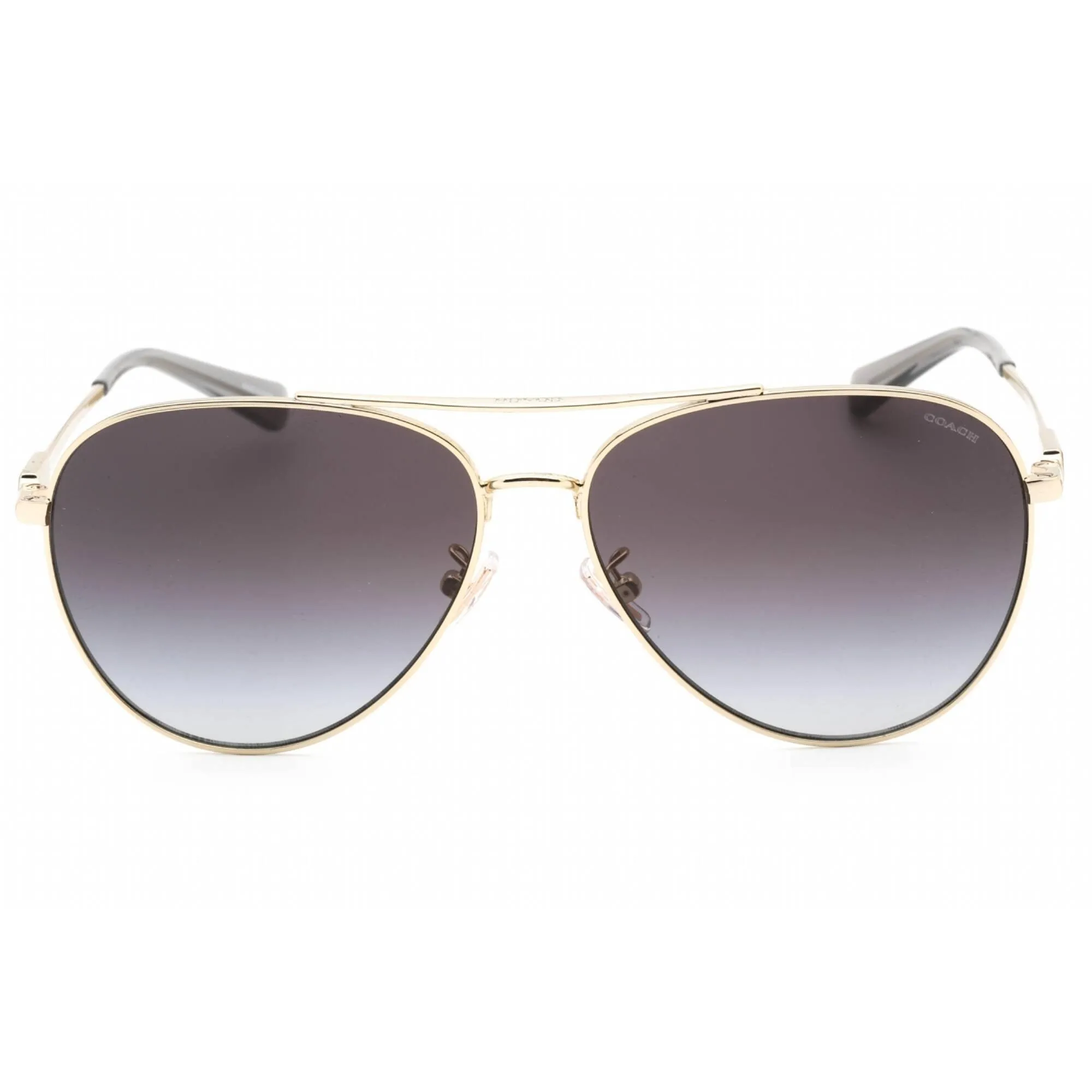 Coach Women's Sunglasses - Shiny Light Gold Metal Full Rim Frame | 0HC7140 90058G
