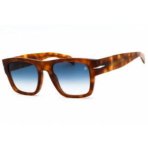 David Beckham Men's Sunglasses - Havana Honey Square Frame | DB 7000/S BOLD 0C9B 08