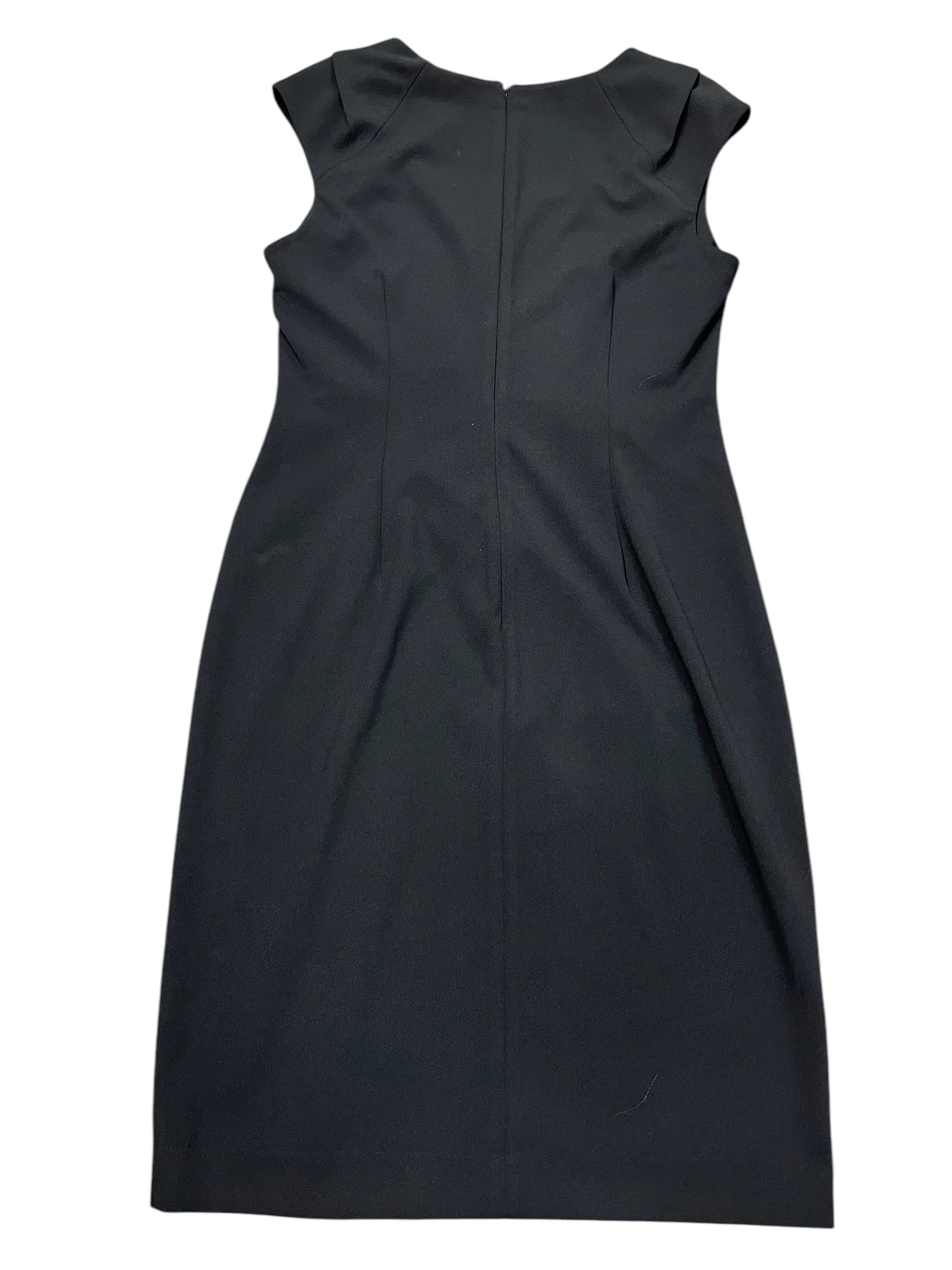 Dress Casual Midi By Calvin Klein In Black, Size:M