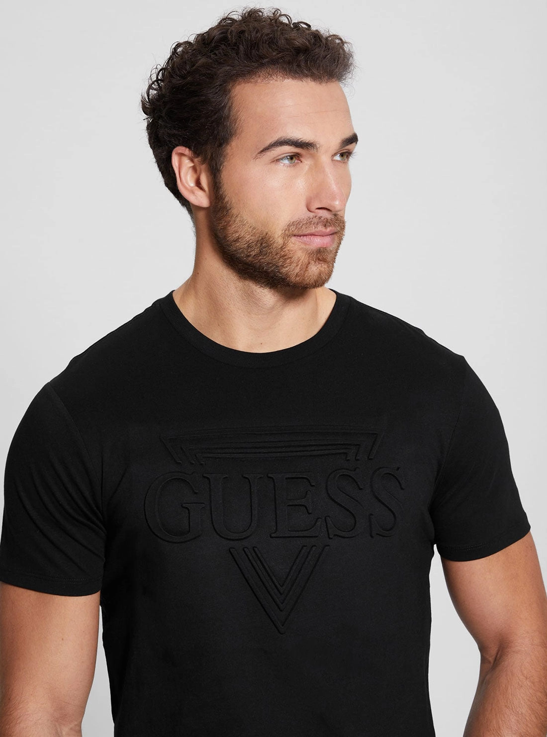 Eco Black Embossed Logo T-Shirt