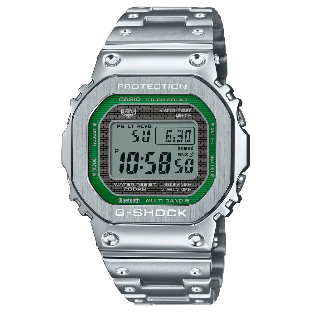 G-Shock Full Metal GMW-B5000 Series Solar Watch - Green and Grey Dial