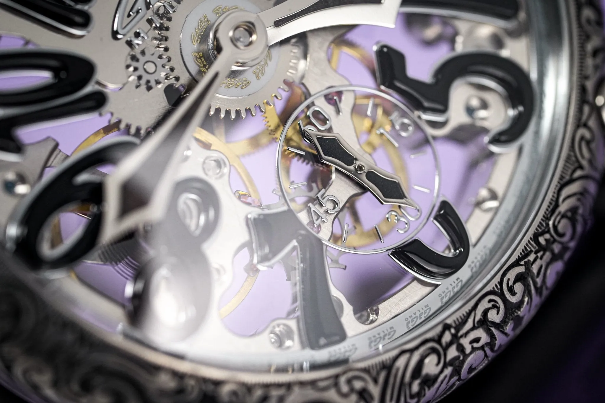 GaGà Milano Mechanical Watch Skullpture Skeleton 48MM