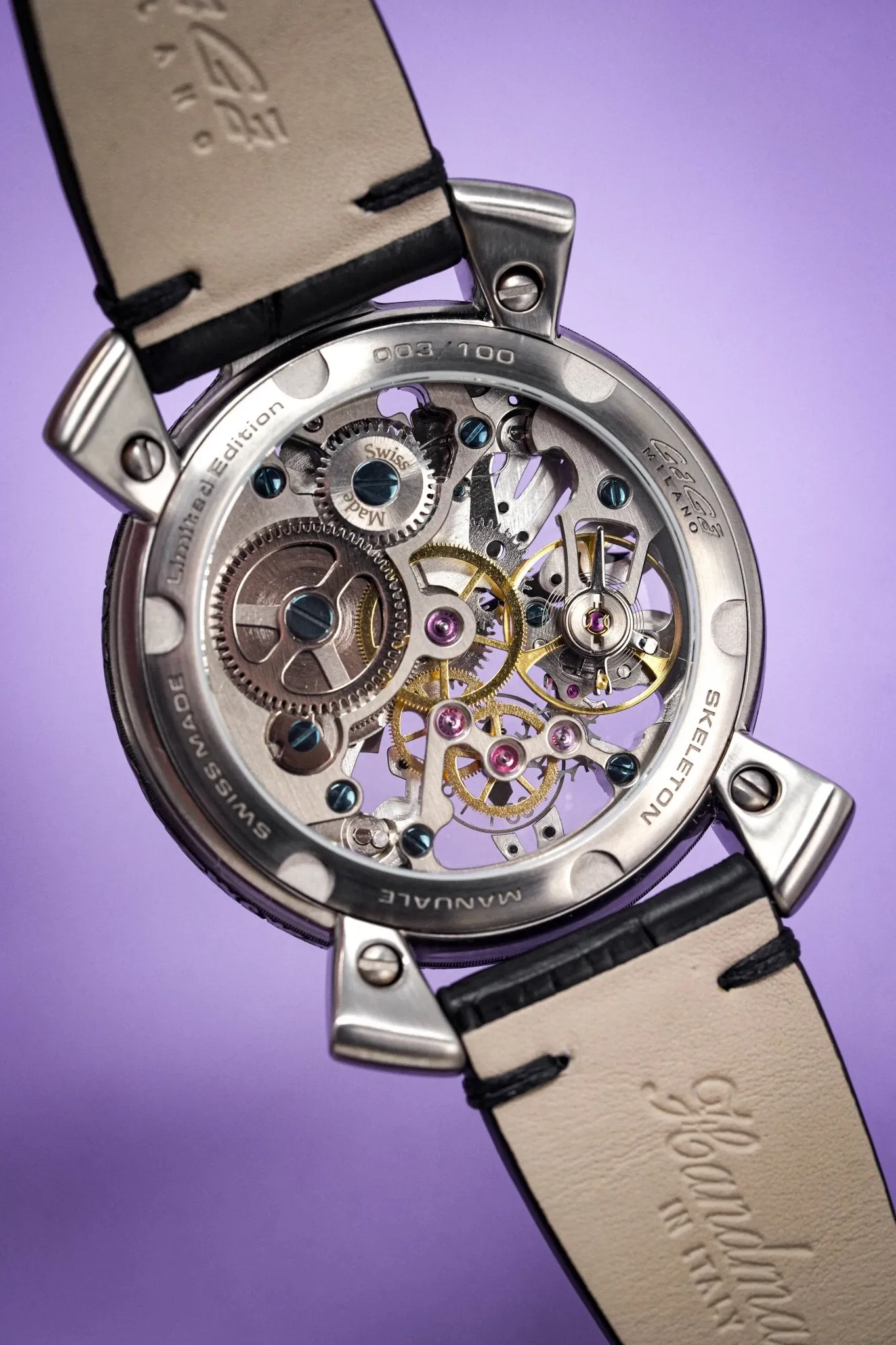 GaGà Milano Mechanical Watch Skullpture Skeleton 48MM