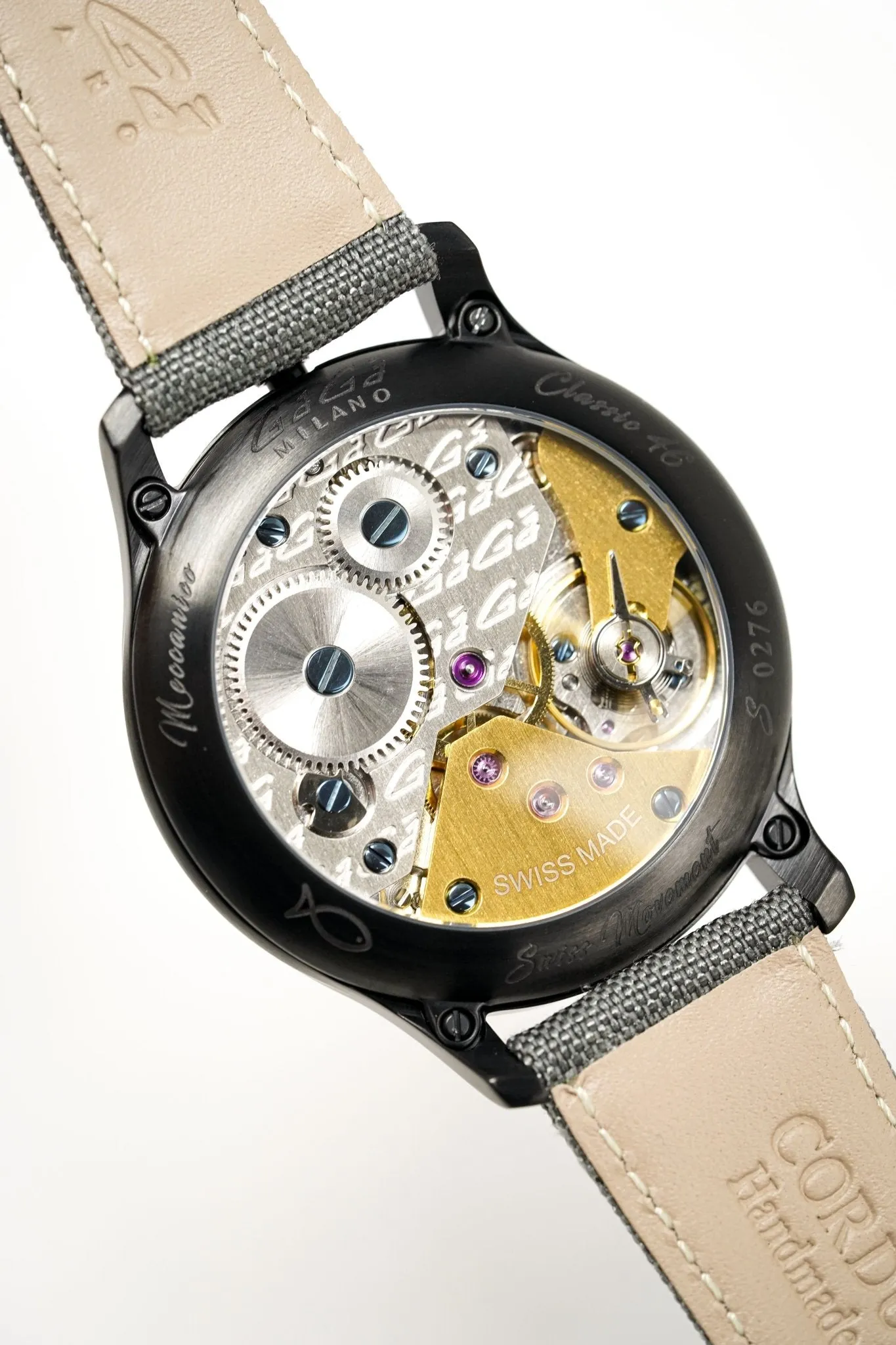 GaGà Milano Watch Classic Steel Black PVD 8042.01