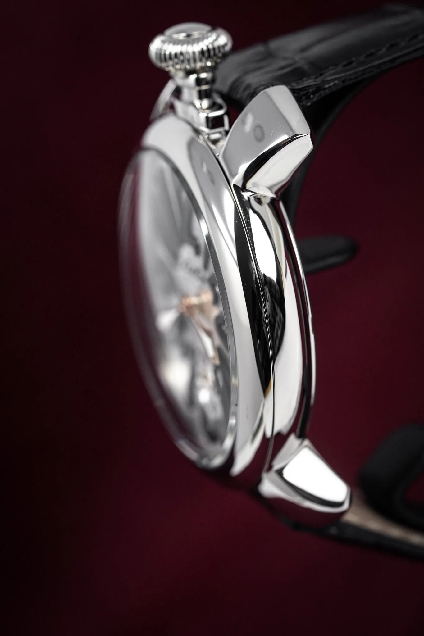 GaGà Milano Watch Hand Winding Manuale 48MM Silver Rose Gold 5010.07