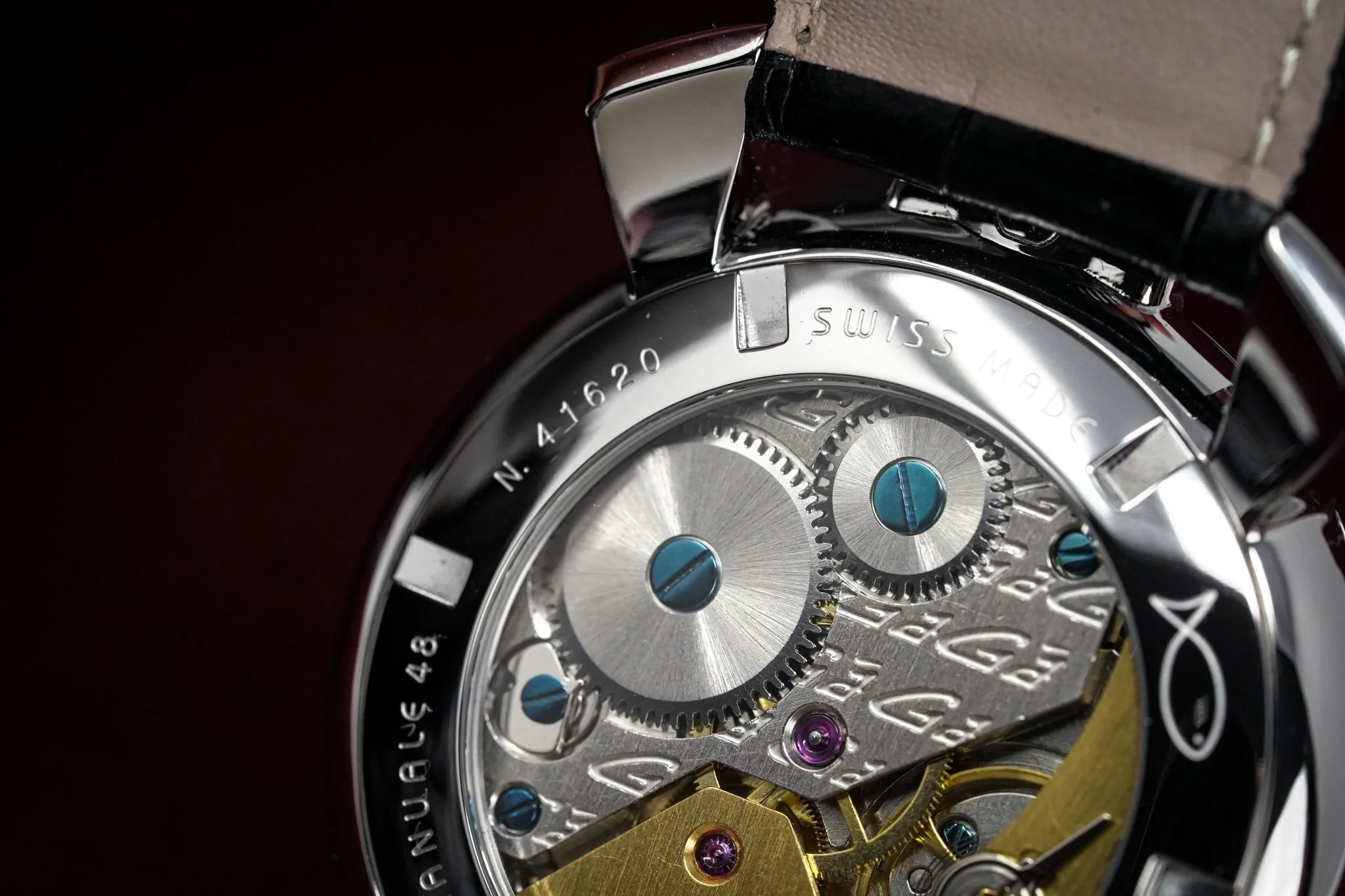 GaGà Milano Watch Hand Winding Manuale 48MM Silver Rose Gold 5010.07