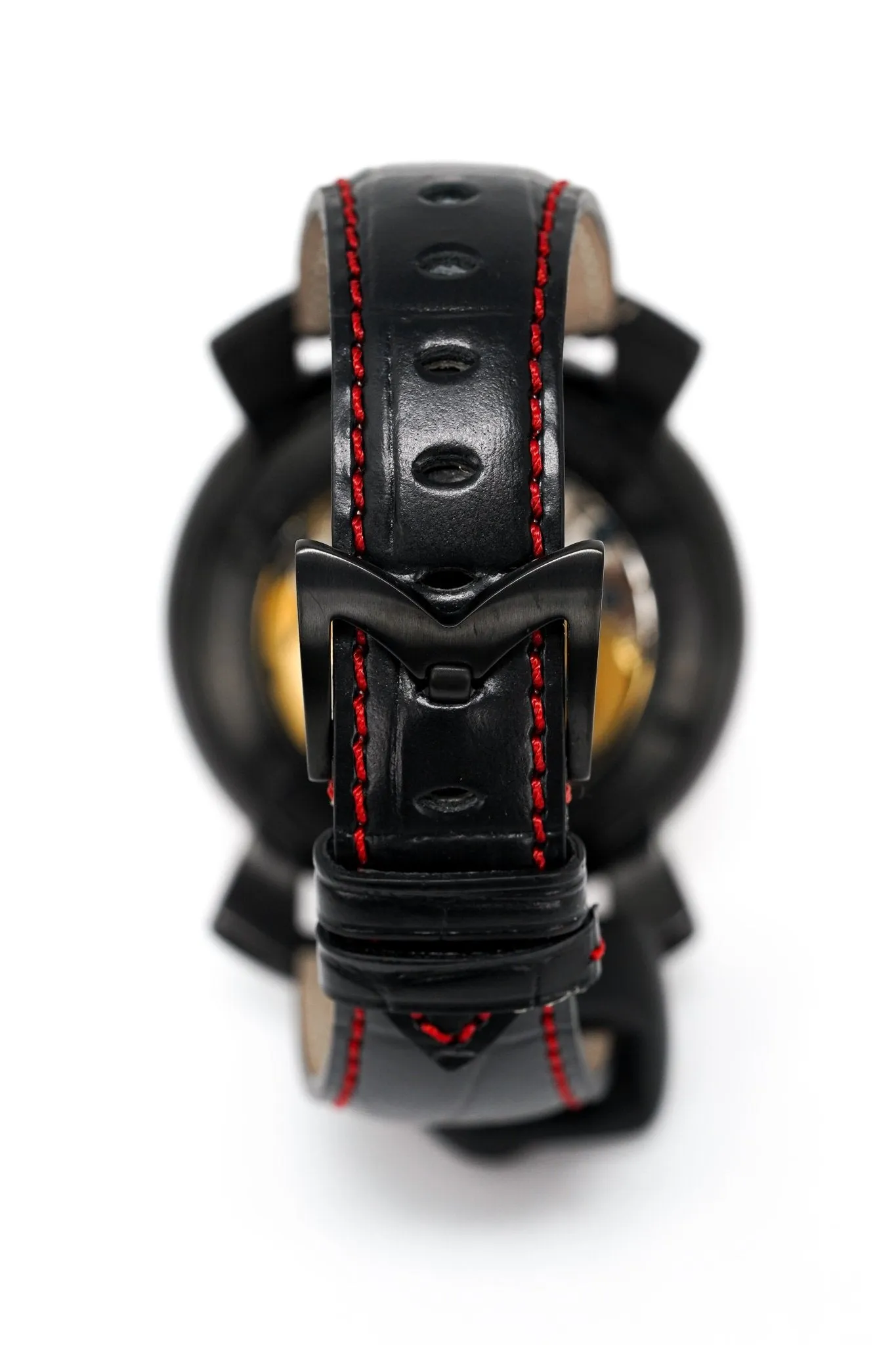 Gagà Milano Watch Manuale 48mm Carbon Fibre Red 5016.08