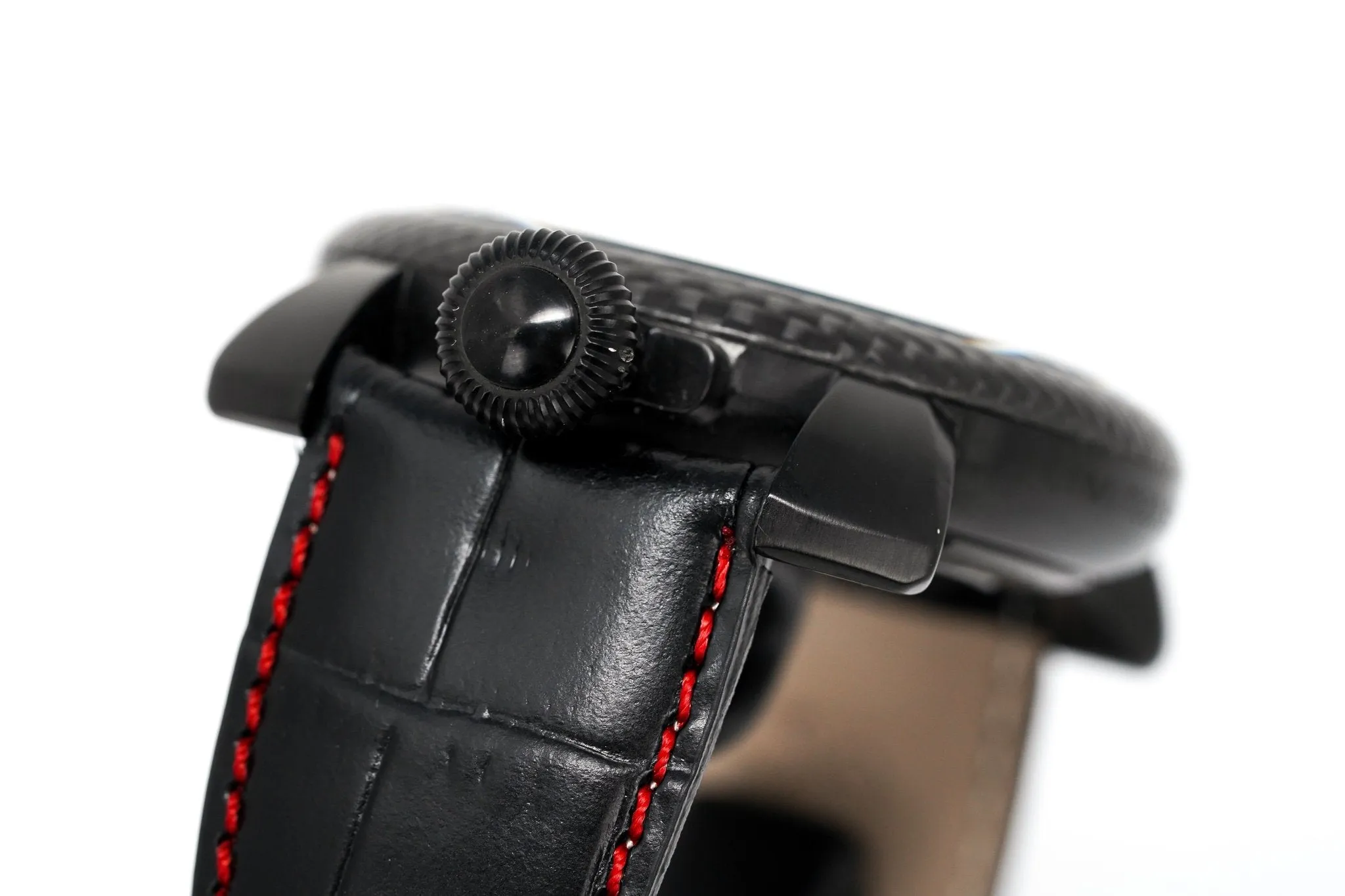 Gagà Milano Watch Manuale 48mm Carbon Fibre Red 5016.08