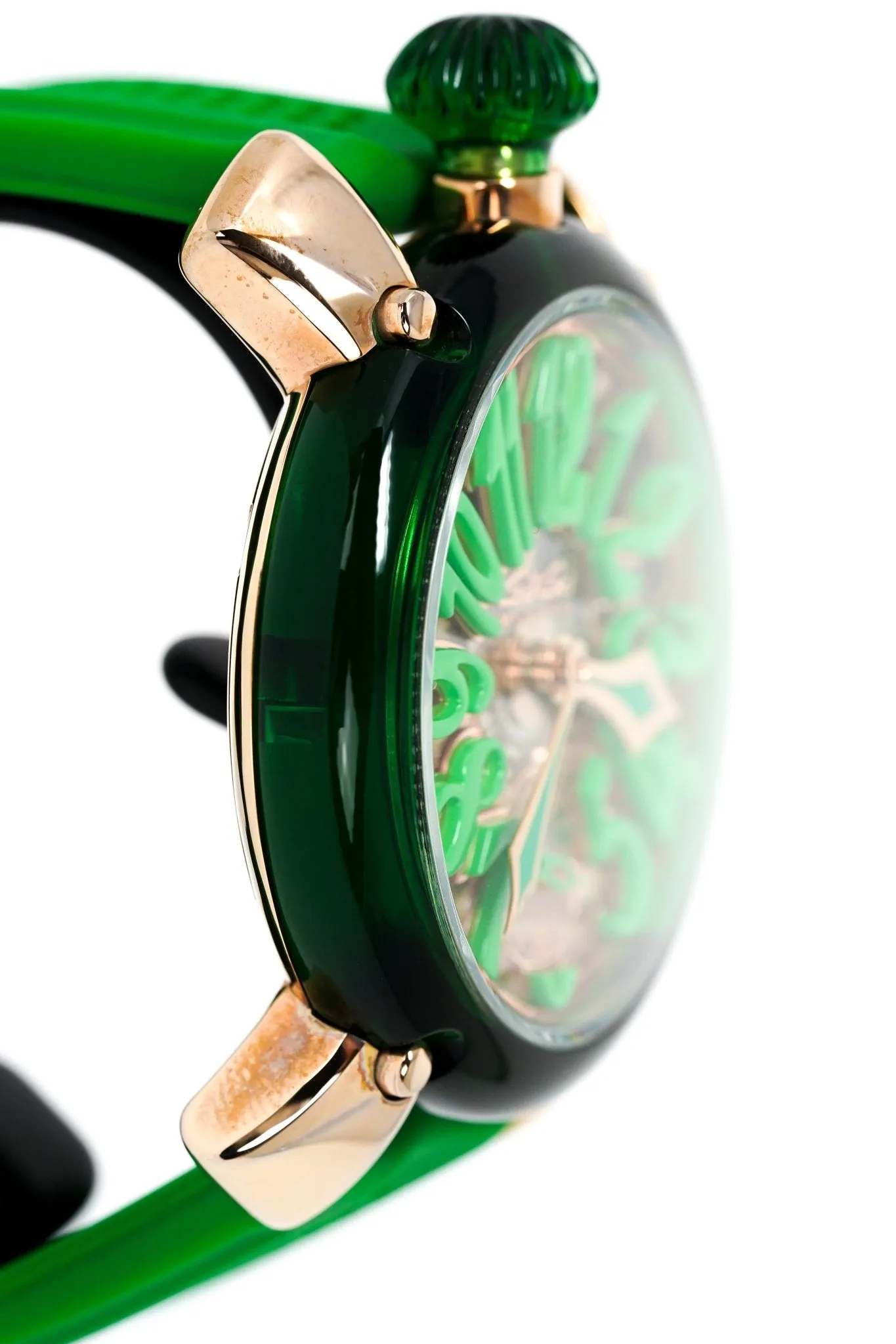 Gagà Milano Watch Manuale 48mm Crystal Green 6091.01