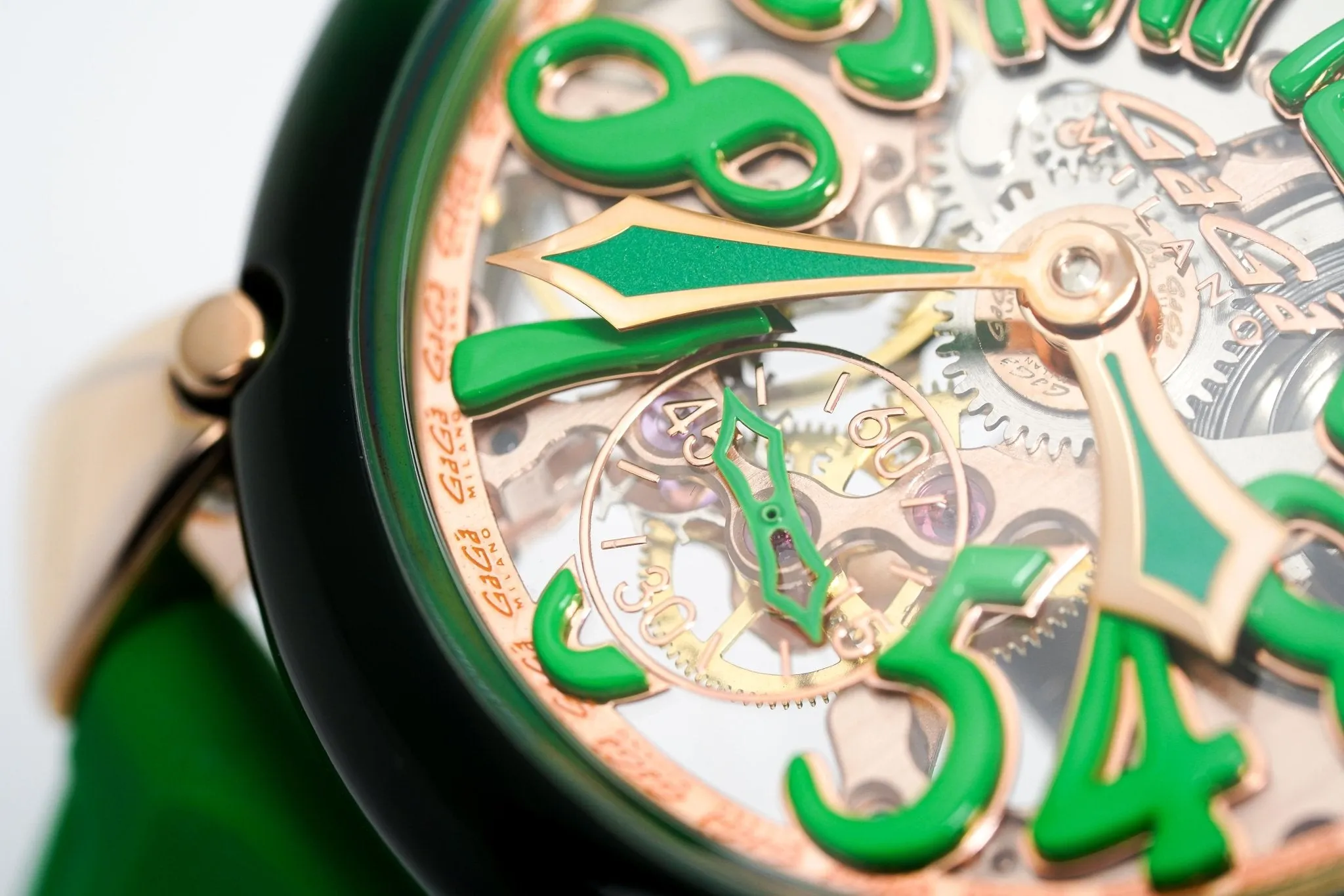 Gagà Milano Watch Manuale 48mm Crystal Green 6091.01