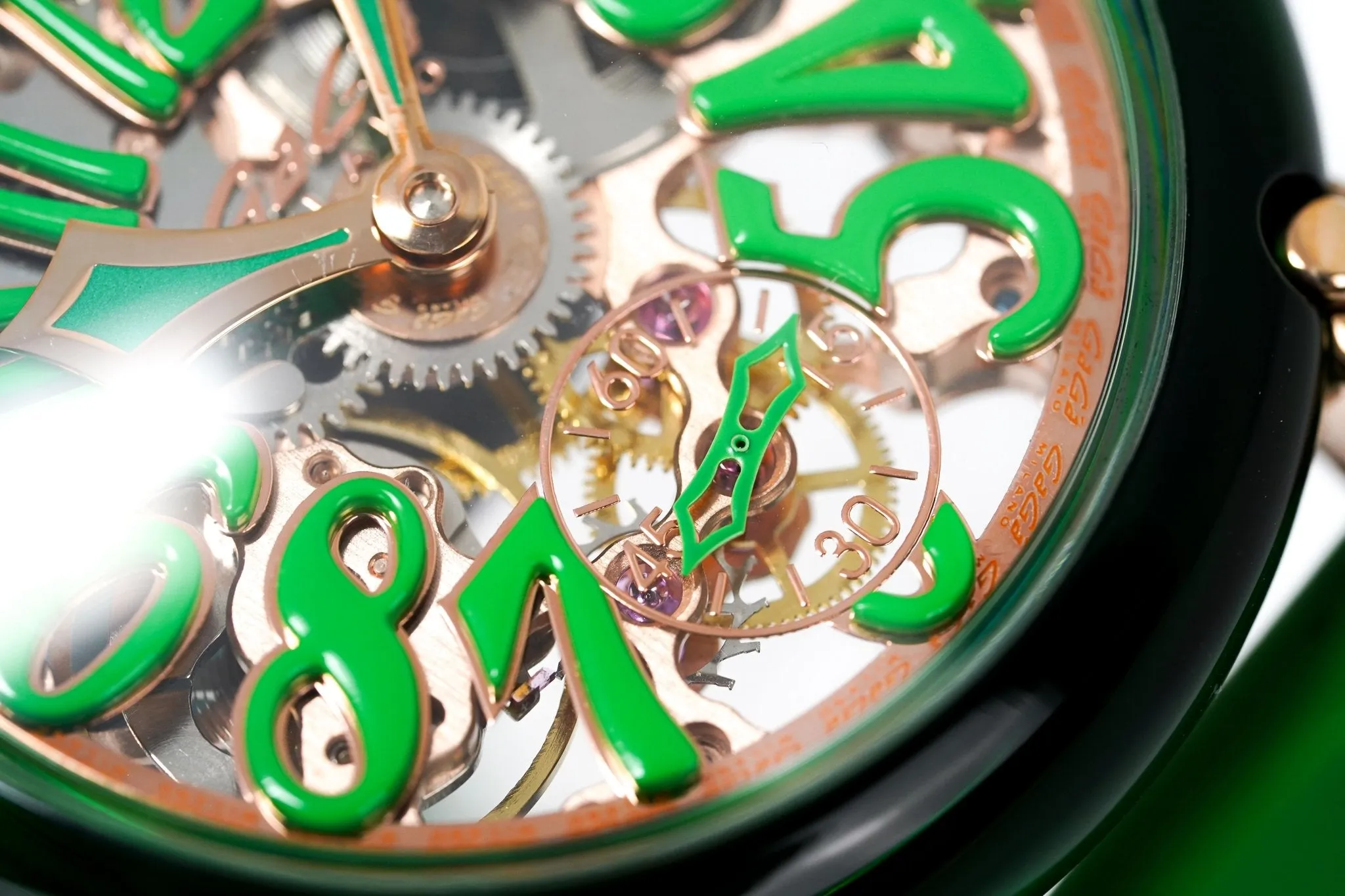 Gagà Milano Watch Manuale 48mm Crystal Green 6091.01