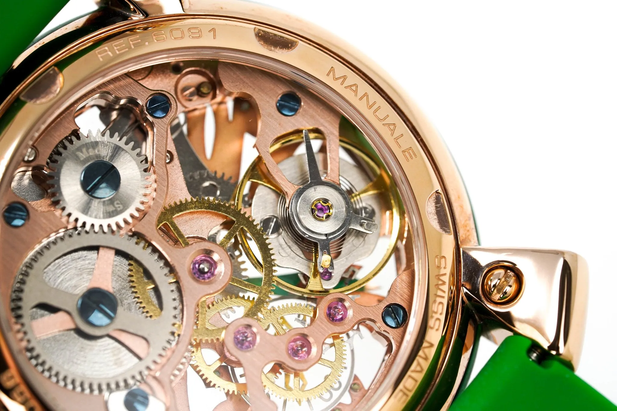 Gagà Milano Watch Manuale 48mm Crystal Green 6091.01