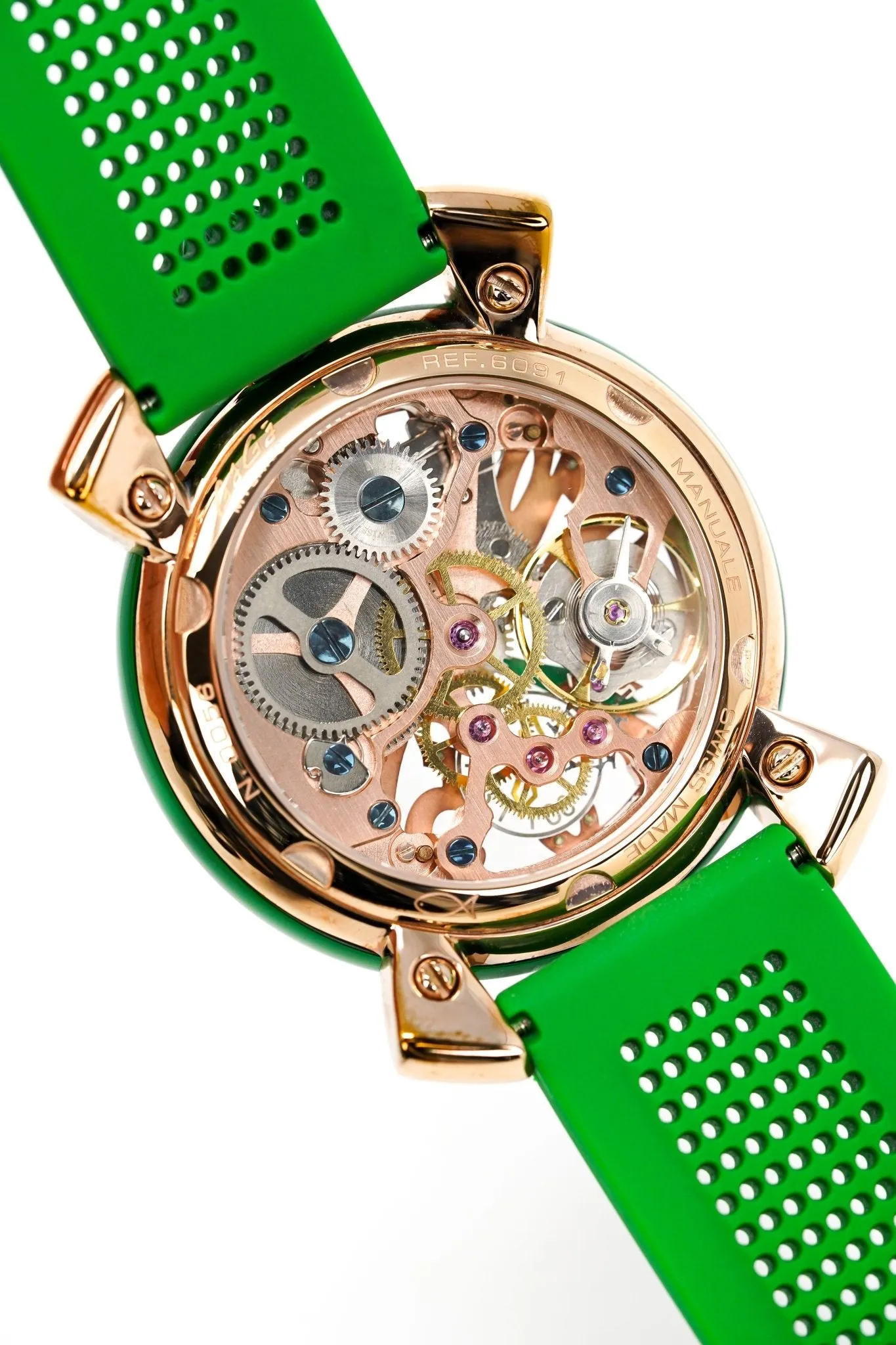 Gagà Milano Watch Manuale 48mm Crystal Green 6091.01