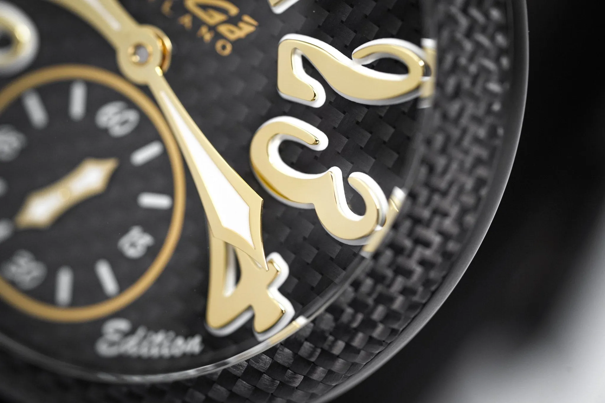 Gagà Milano Watch Manuale 48mm Special Edition Gold Carbon