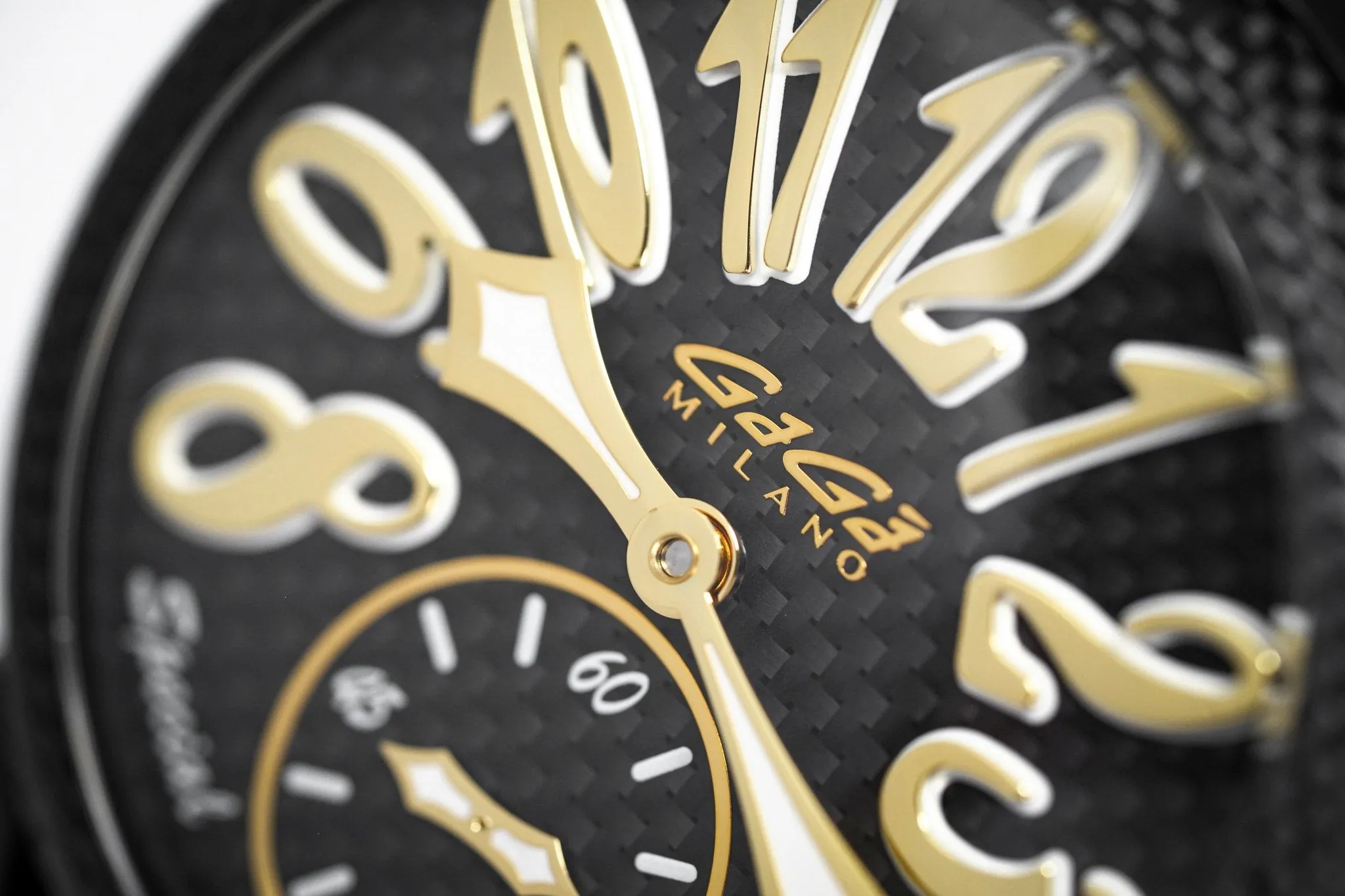 Gagà Milano Watch Manuale 48mm Special Edition Gold Carbon
