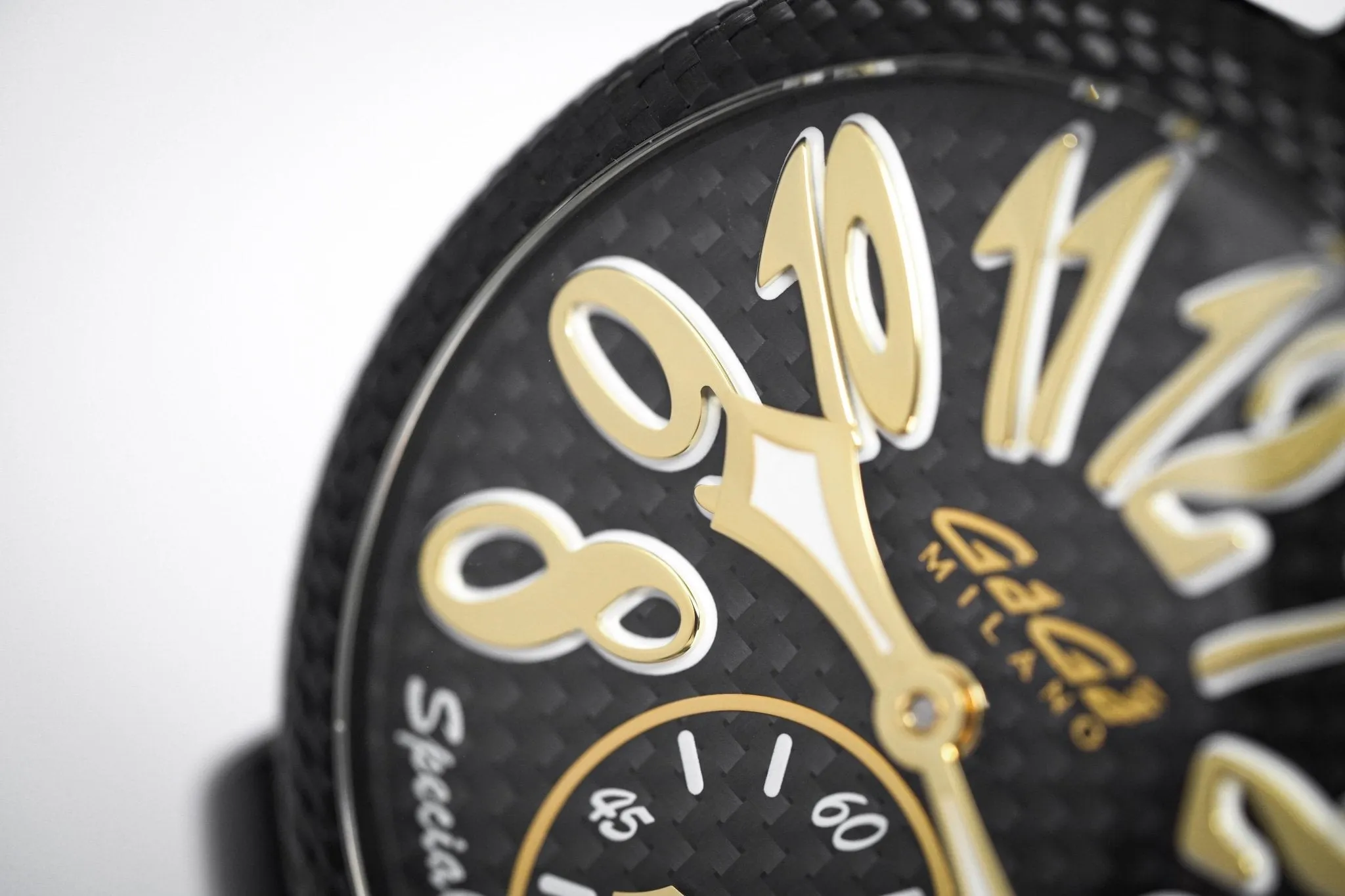 Gagà Milano Watch Manuale 48mm Special Edition Gold Carbon