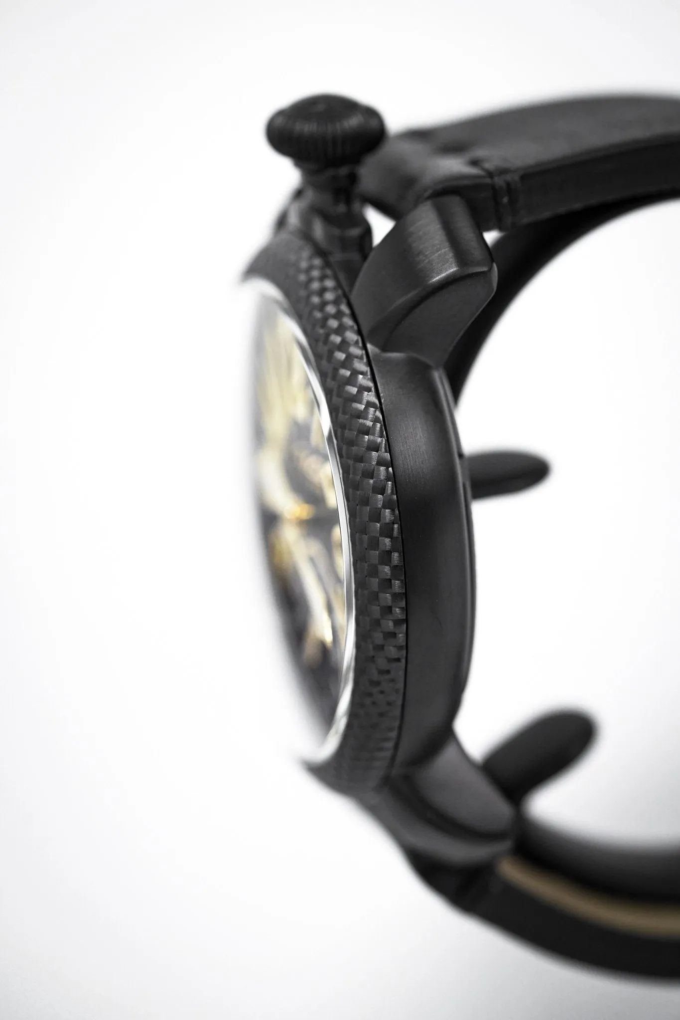 Gagà Milano Watch Manuale 48mm Special Edition Gold Carbon