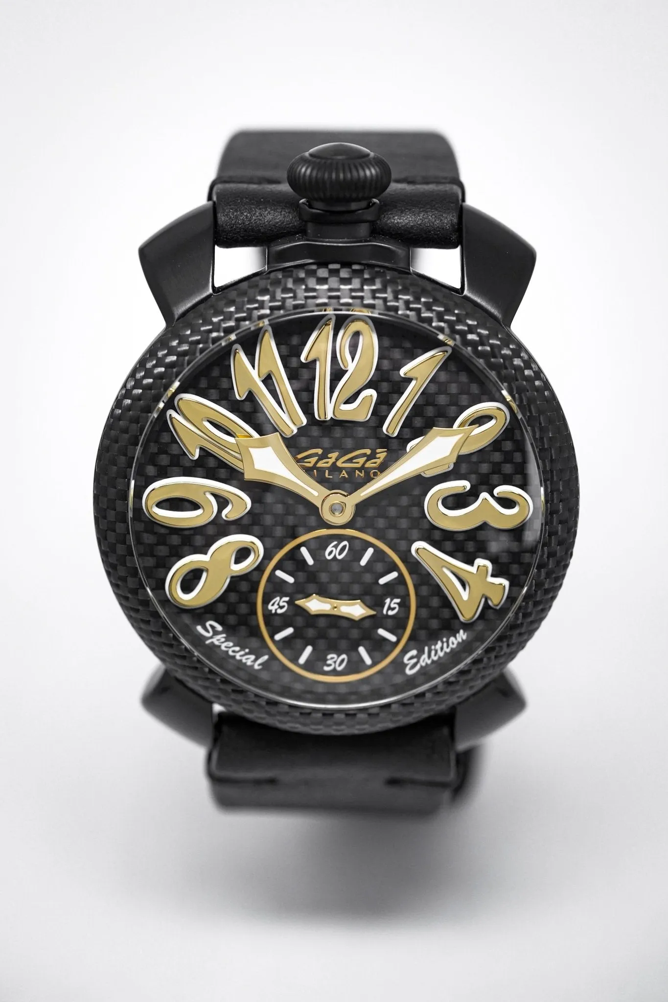 Gagà Milano Watch Manuale 48mm Special Edition Gold Carbon
