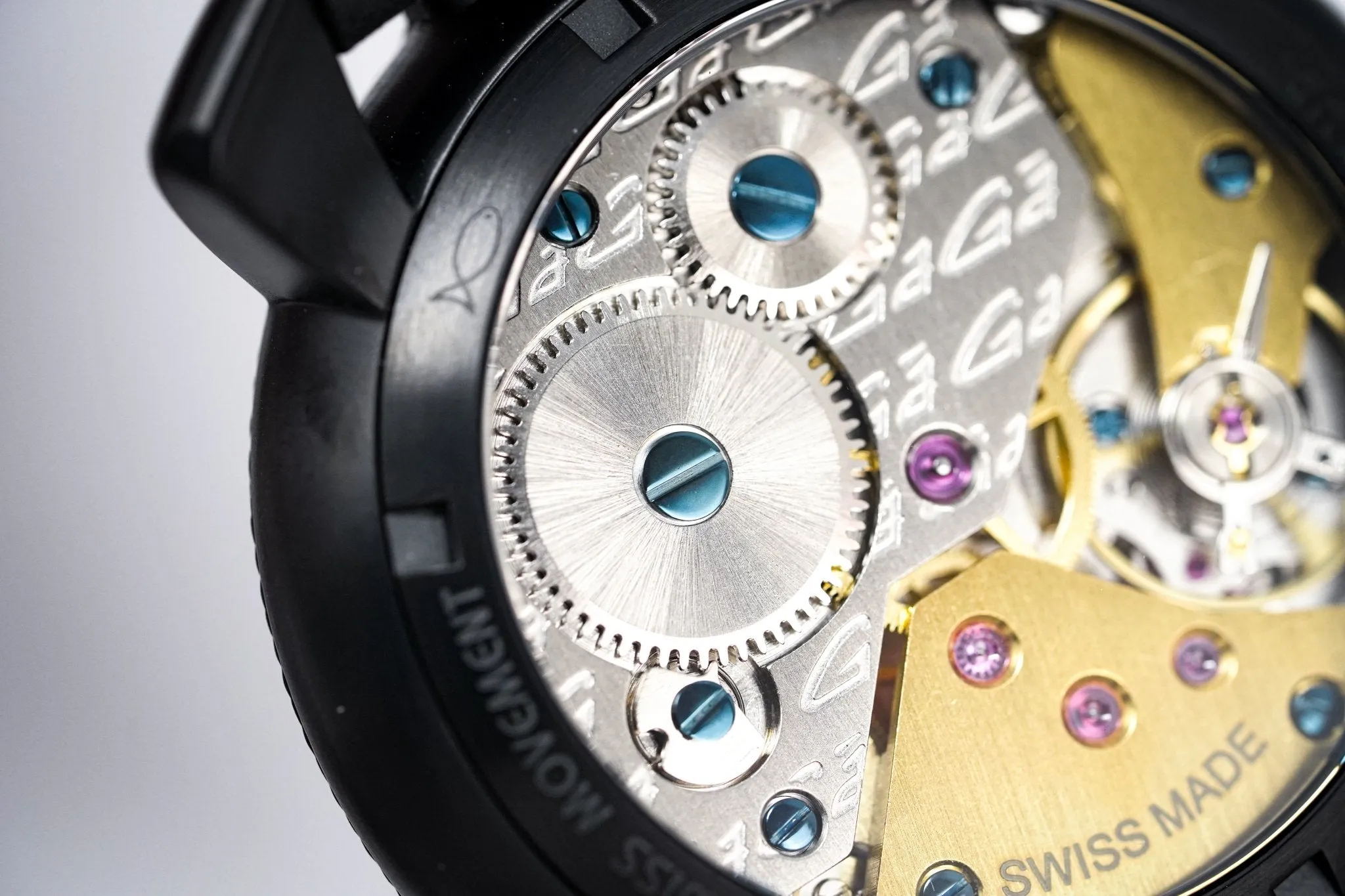 Gagà Milano Watch Manuale 48mm Special Edition Gold Carbon