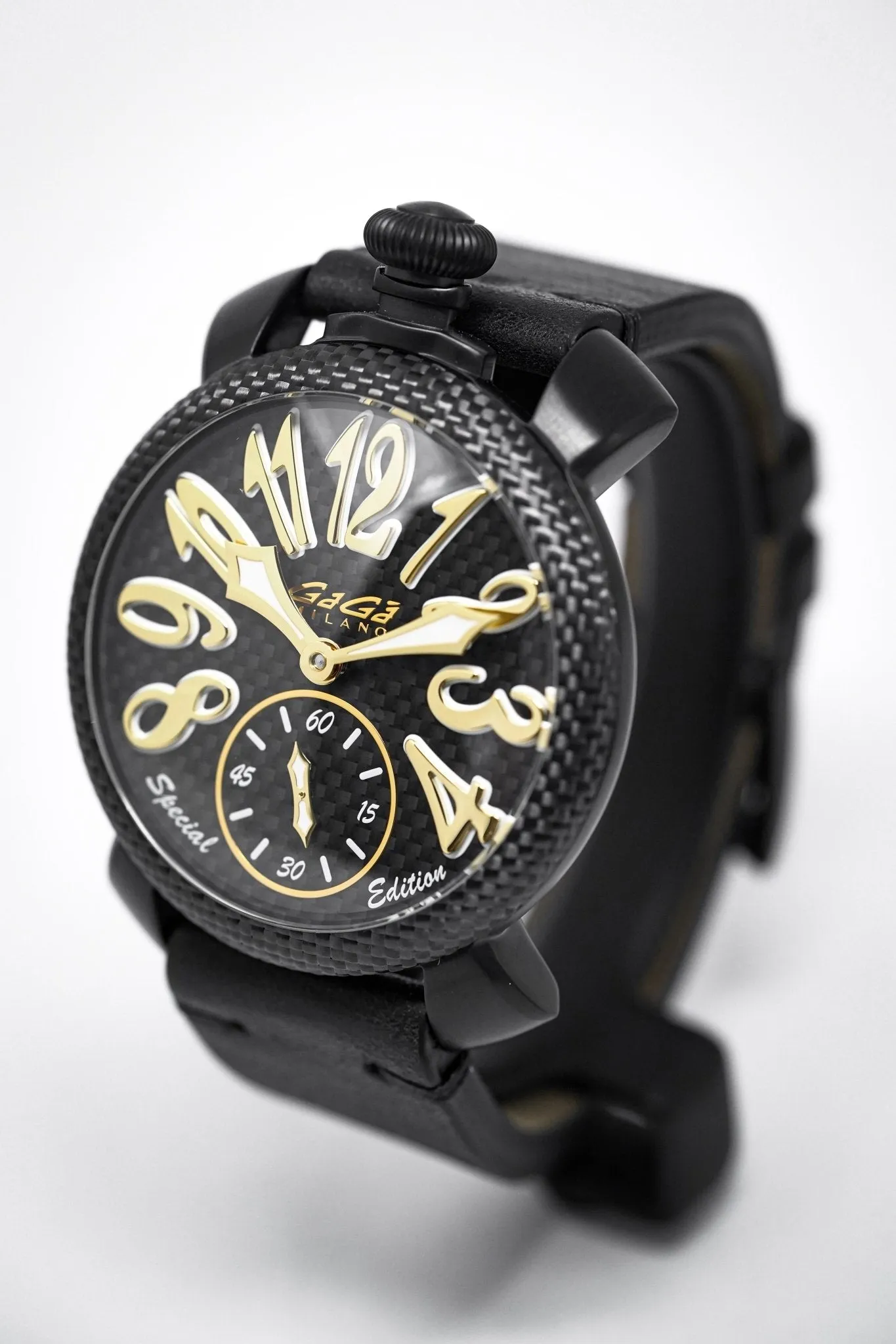 Gagà Milano Watch Manuale 48mm Special Edition Gold Carbon