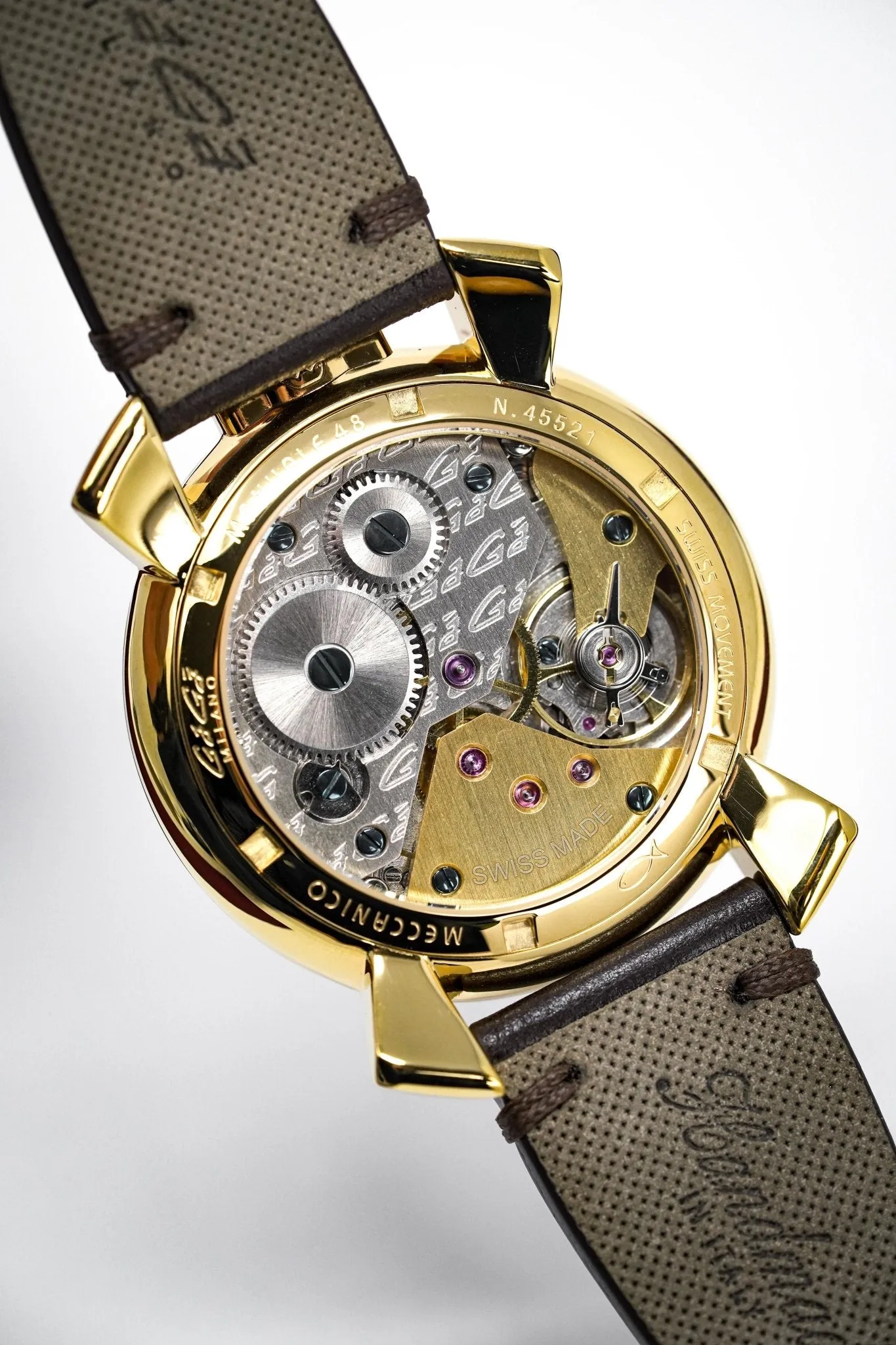 GaGà Milano Watch Manuale 48MM Special Edition Yellow Gold
