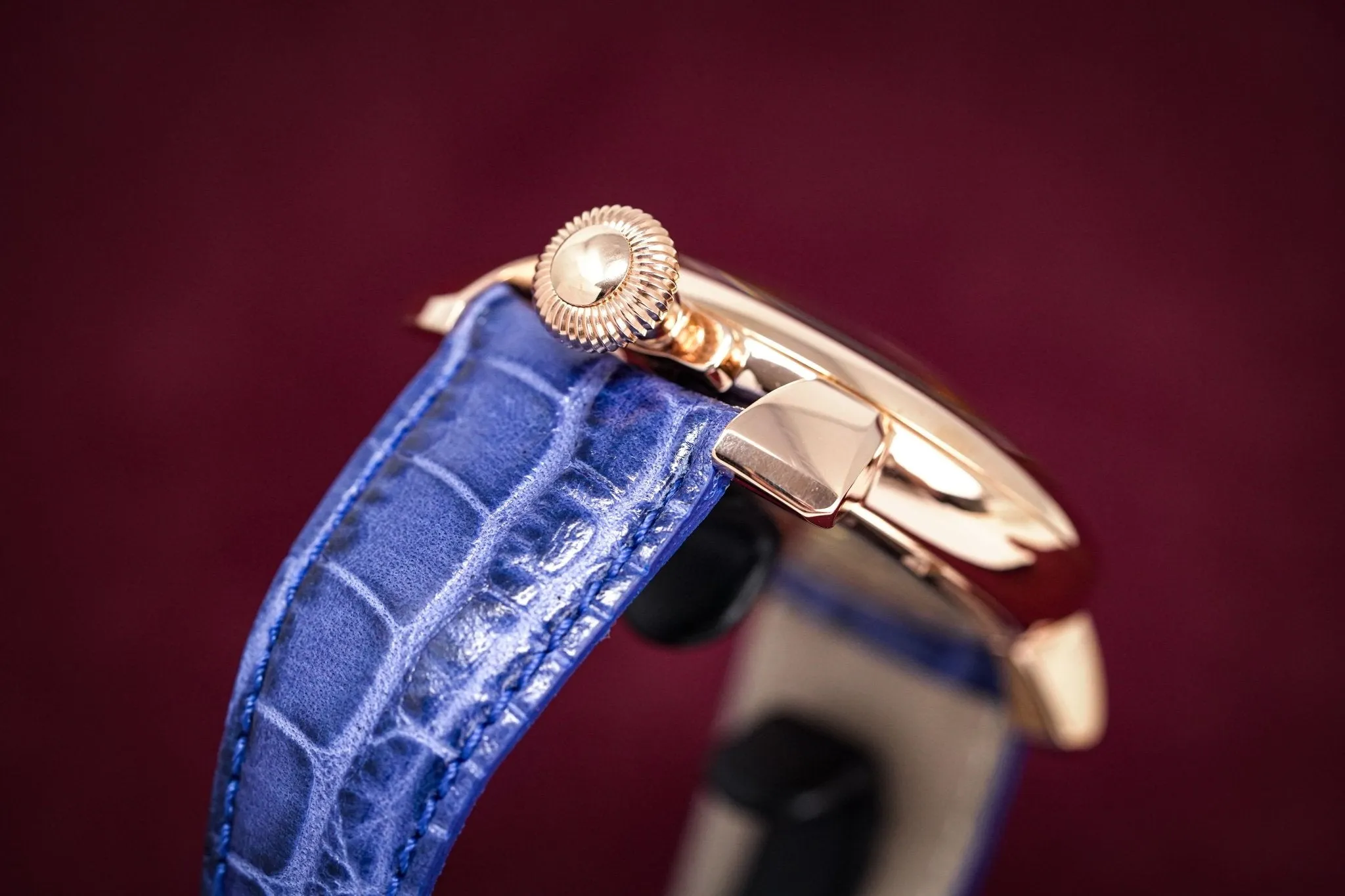 GaGà Milano Watch Manuale 48MM Stars Rose Gold Blue