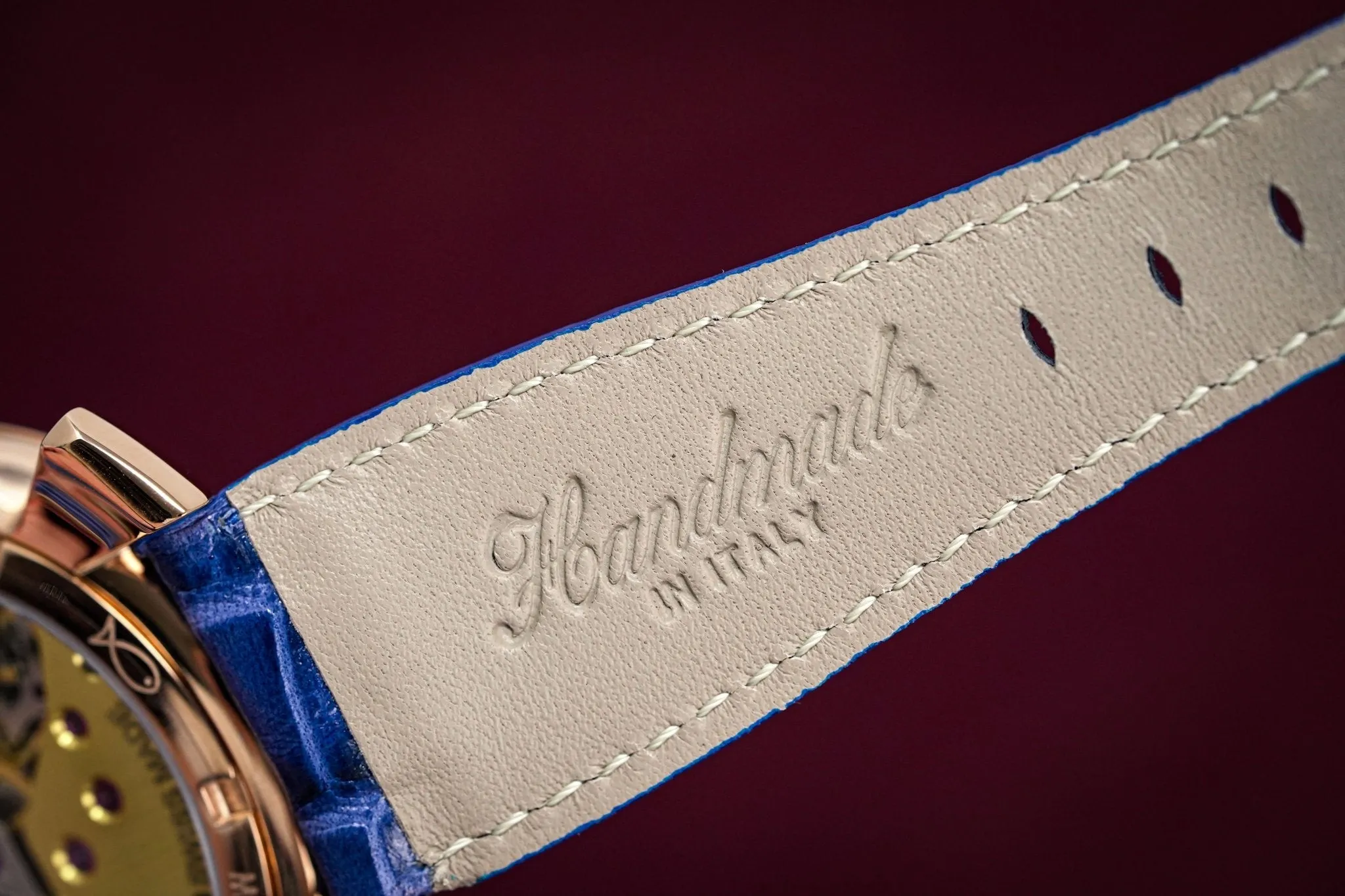GaGà Milano Watch Manuale 48MM Stars Rose Gold Blue